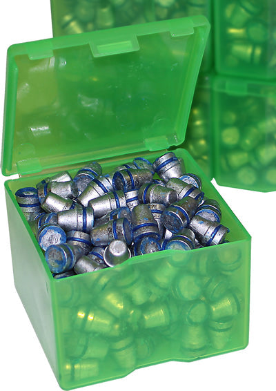MTM CASE-GARD CAST1-16 Geschossbox transparent grün mit geöffnetem Klappdeckel