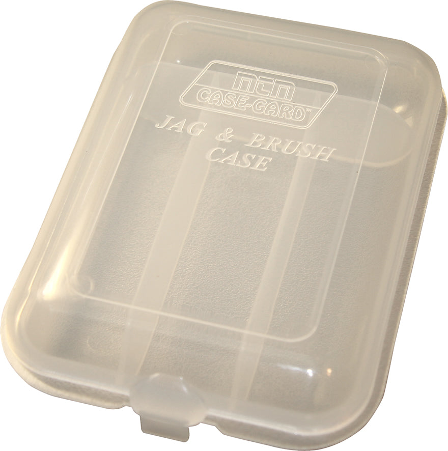 Transparente MTM JAG-00 Aufbewahrungsbox mit geschlossenem Klappdeckel