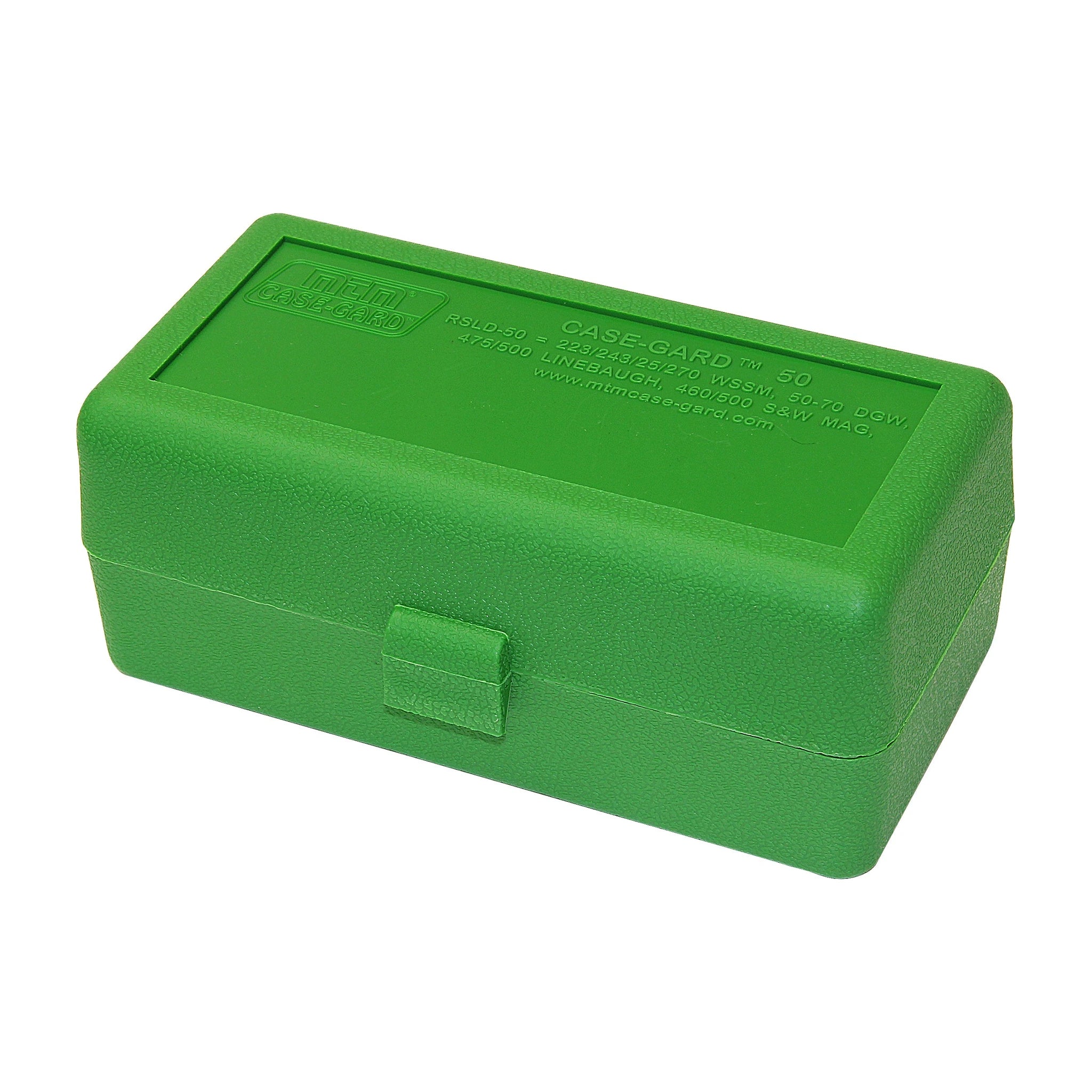 MTM CASE-GARD RSLD-50-10 grüne Patronenbox mit geschlossenem Deckel