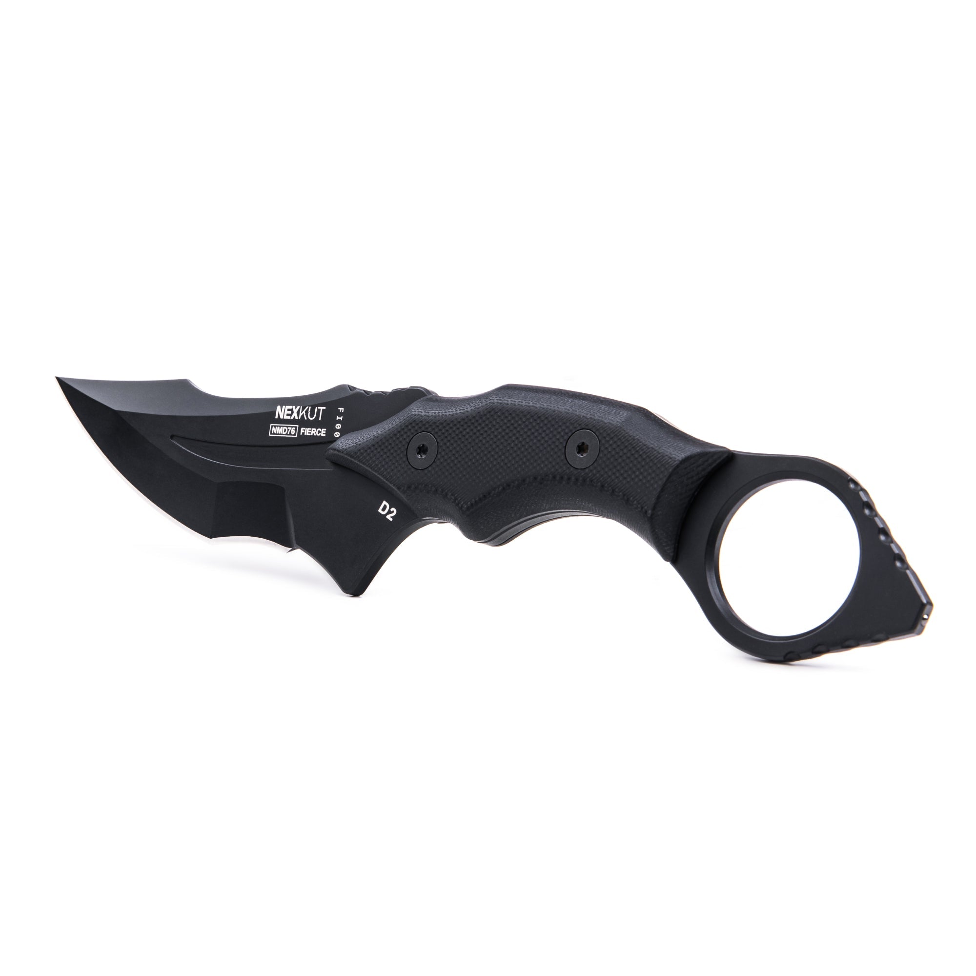 NEXKUT Fierce NMD76 Combat Knife – schwarzes Live Blade