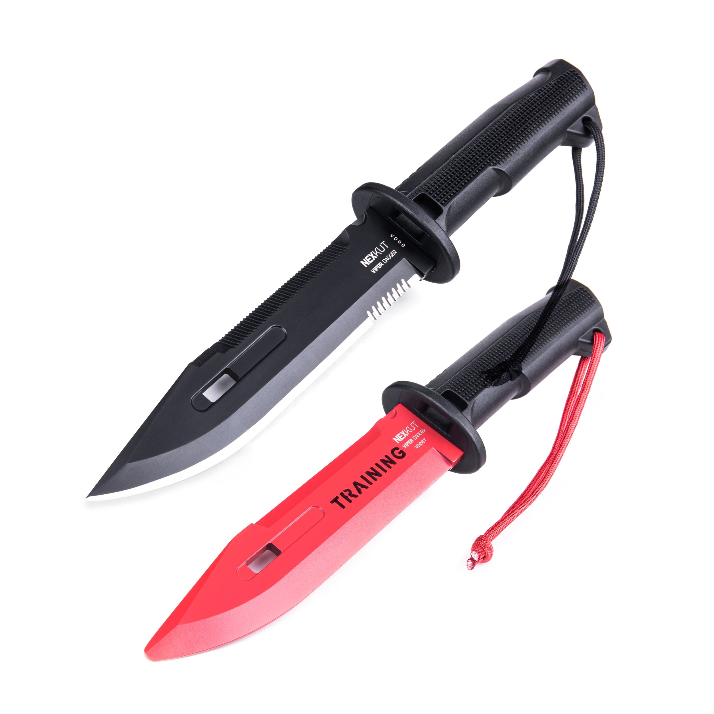 NEXKUT Viper Dagger – Live Blade und rotes Trainingsmesser