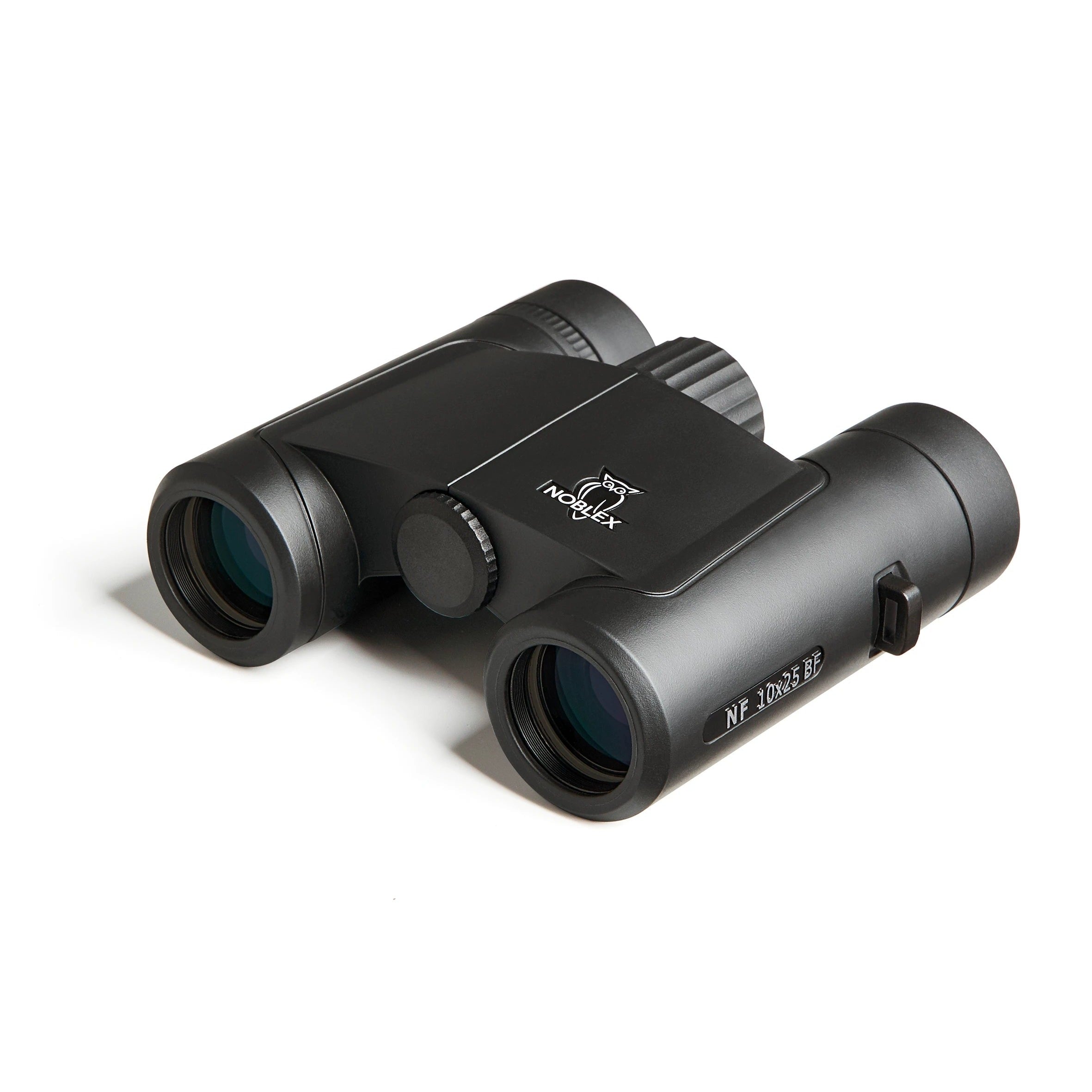 Noblex NF 10×25 inception Fernglas, Schwarz, kompakte Frontansicht