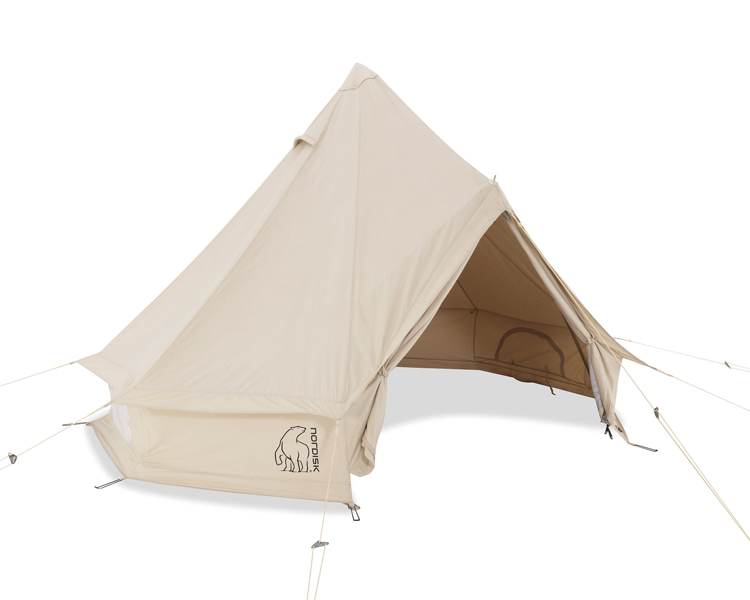 Nordisk Asgard 19.6 Glamping-Zelt – Frontalansicht