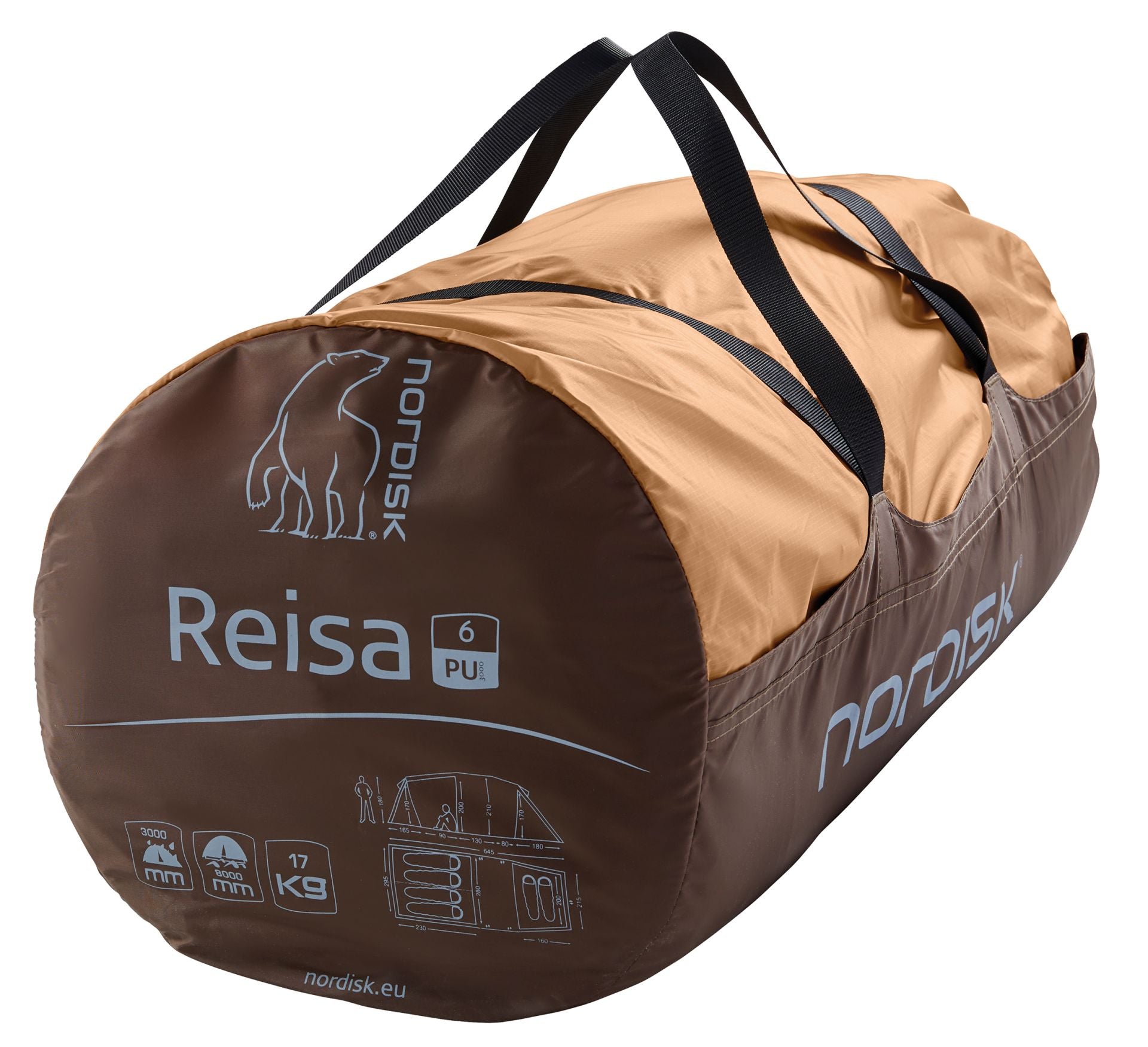 Nordisk Reisa 6 PU – Familienzelt aufgebaut