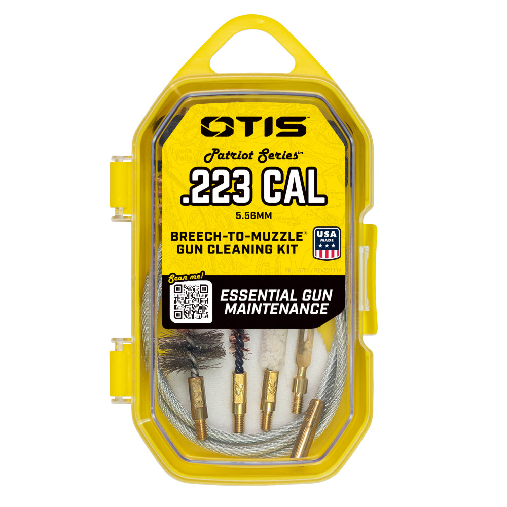 OTIS Patriot Series Gewehr-Reinigungsset FG-701-25 für .223, 5,56 mm und .22 im gelben Hartschalenkoffer