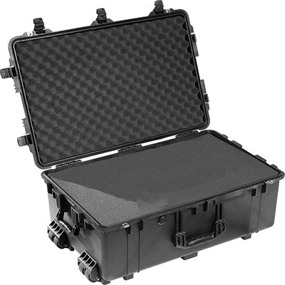 Peli 1650 Protector Case Schwarz mit Schaum – Rollenschutzkoffer, Außenansicht