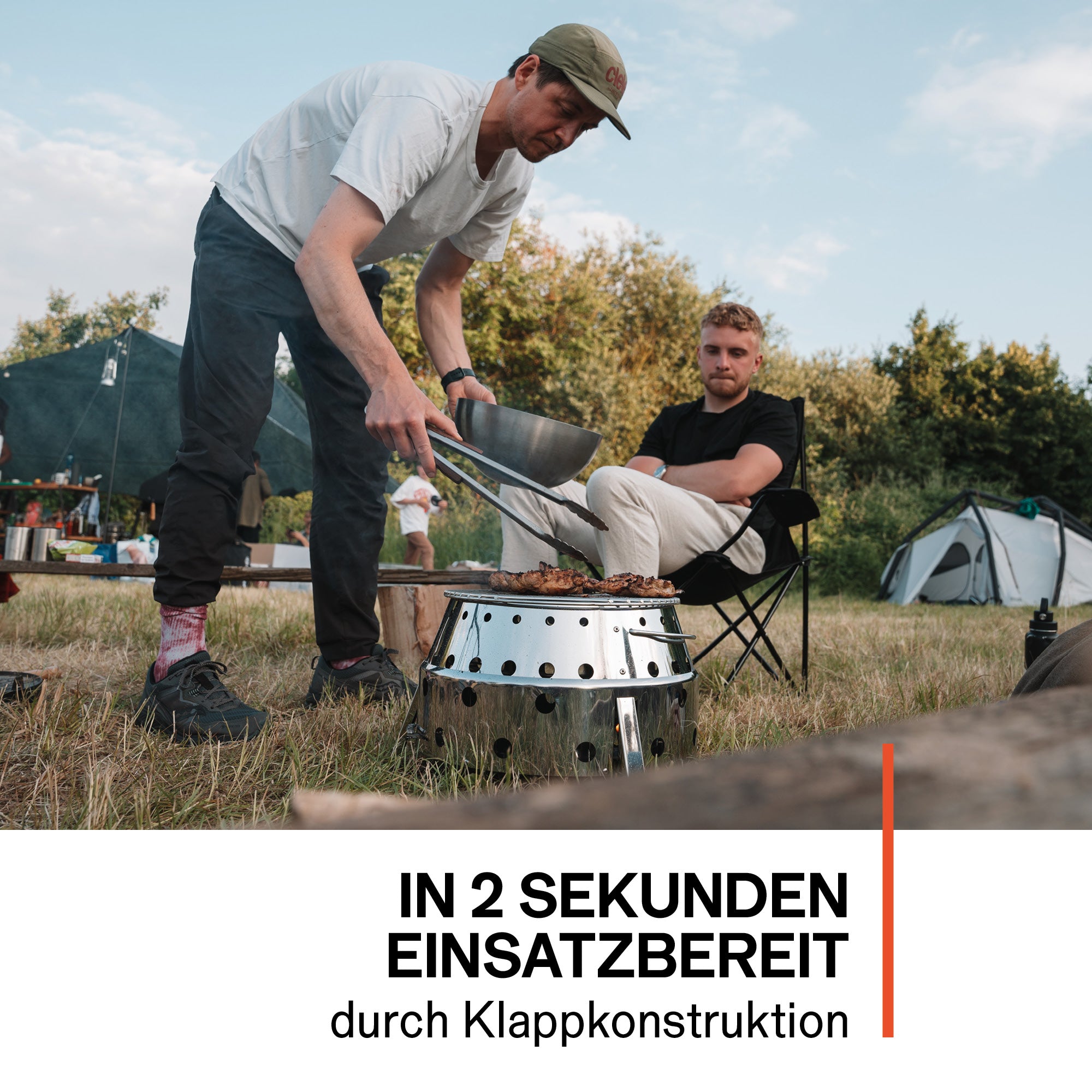 Petromax Atago als Grill, Kocher und Feuerstelle