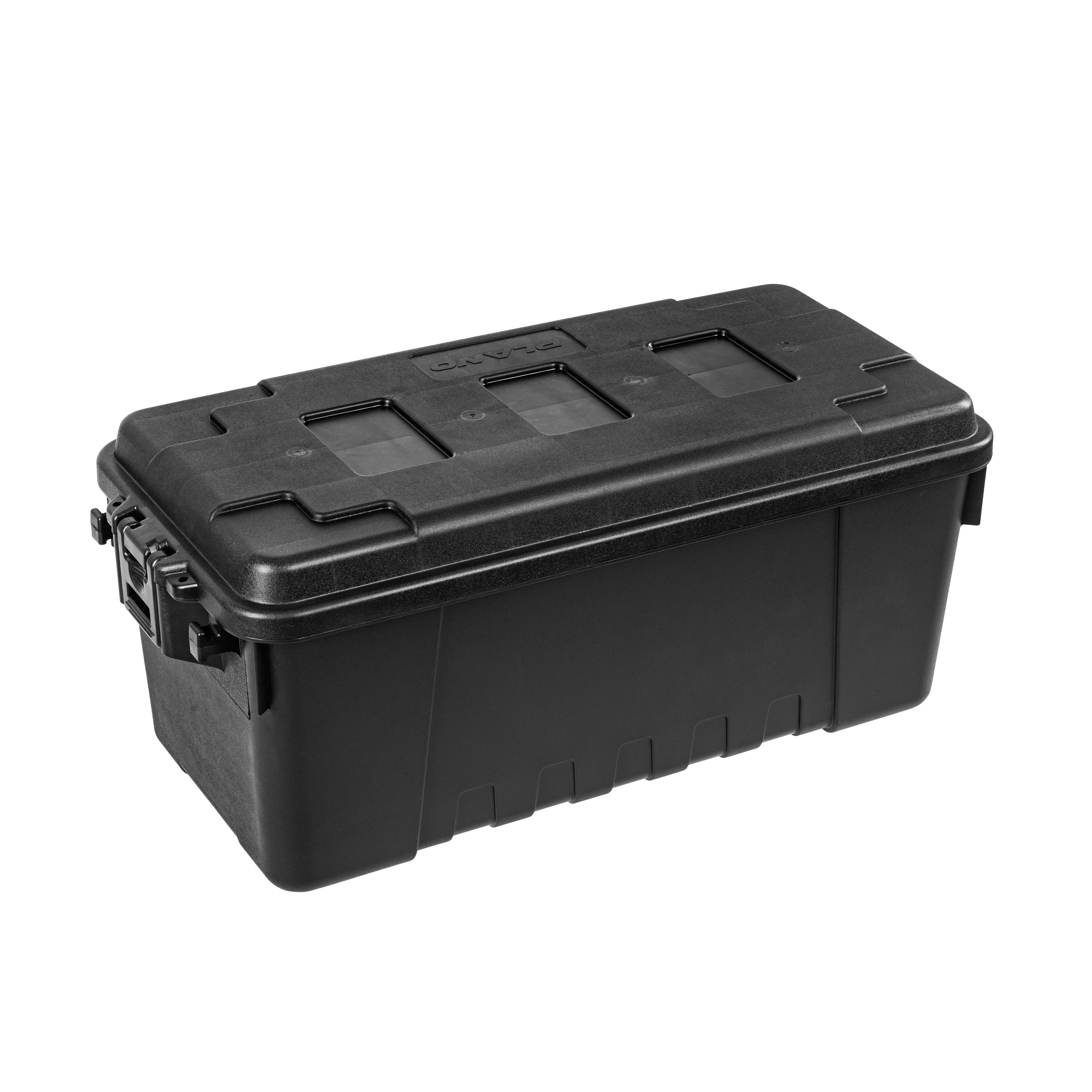 Plano Transportbox 64 Liter in Schwarz – Perspektivansicht