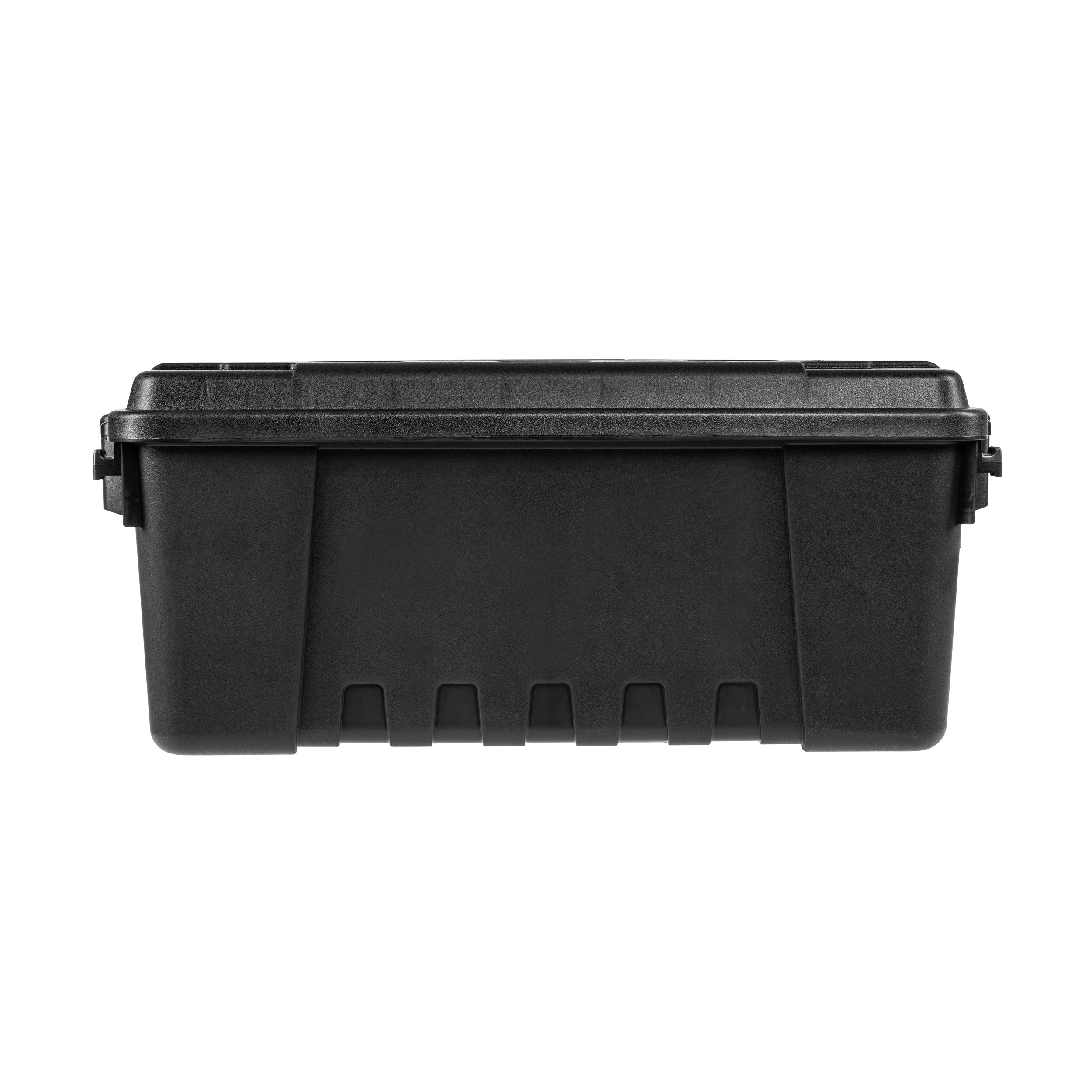 Plano Transportbox 64 Liter in Schwarz – Seitenansicht