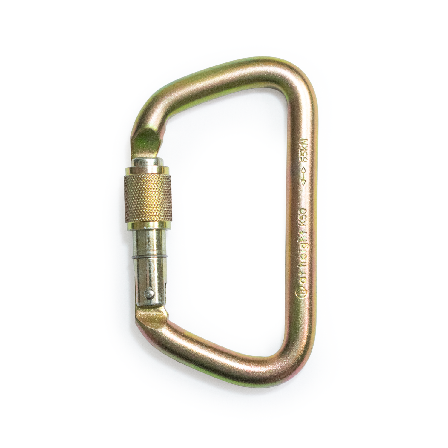 Portable Winch Stahl-Schraubkarabiner PCA-1703, 65 kN Mindestbruchlast – vier Stück