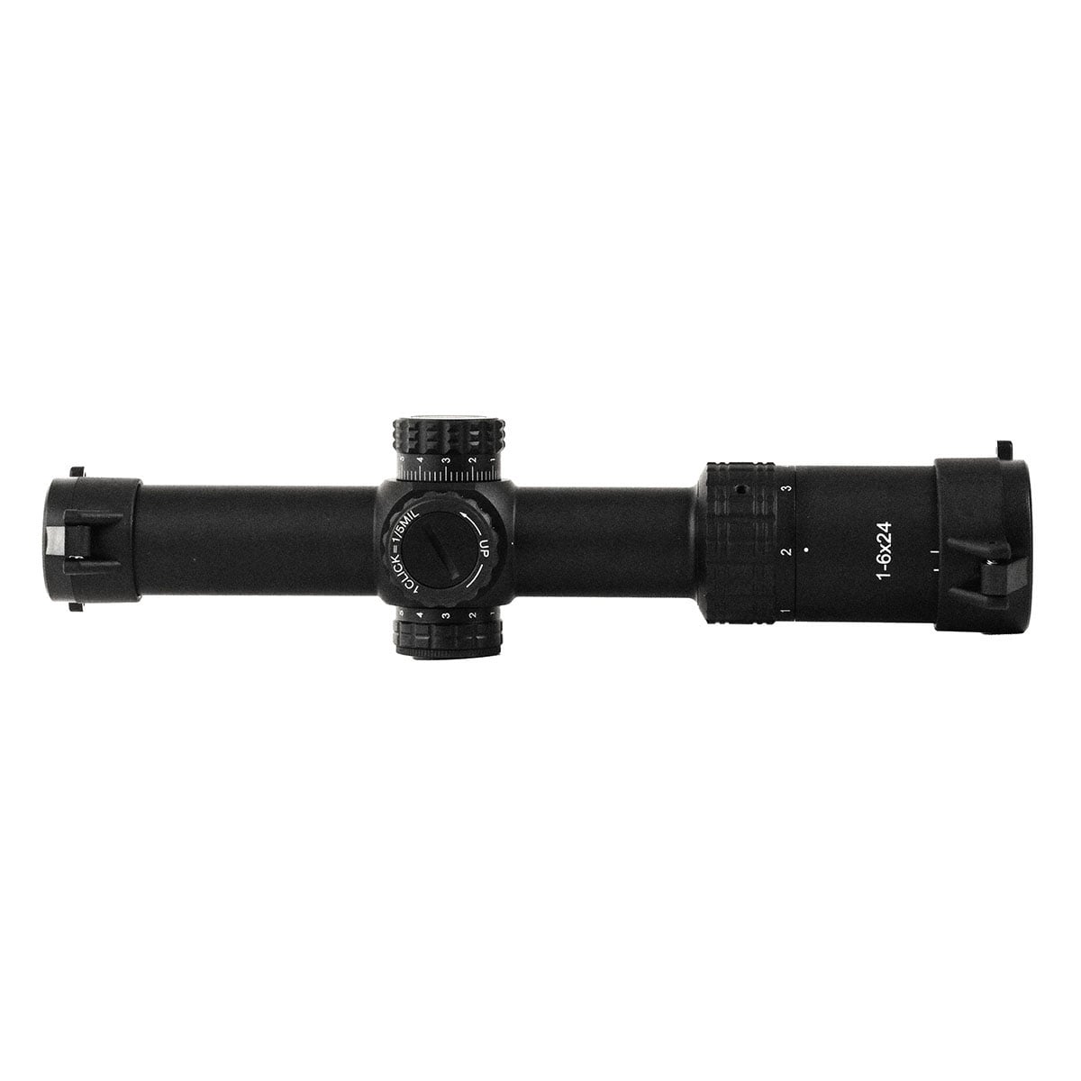 Prussia Precision S6 1–6×24 LPVO SFP – Seitenansicht mit Bedienelementen