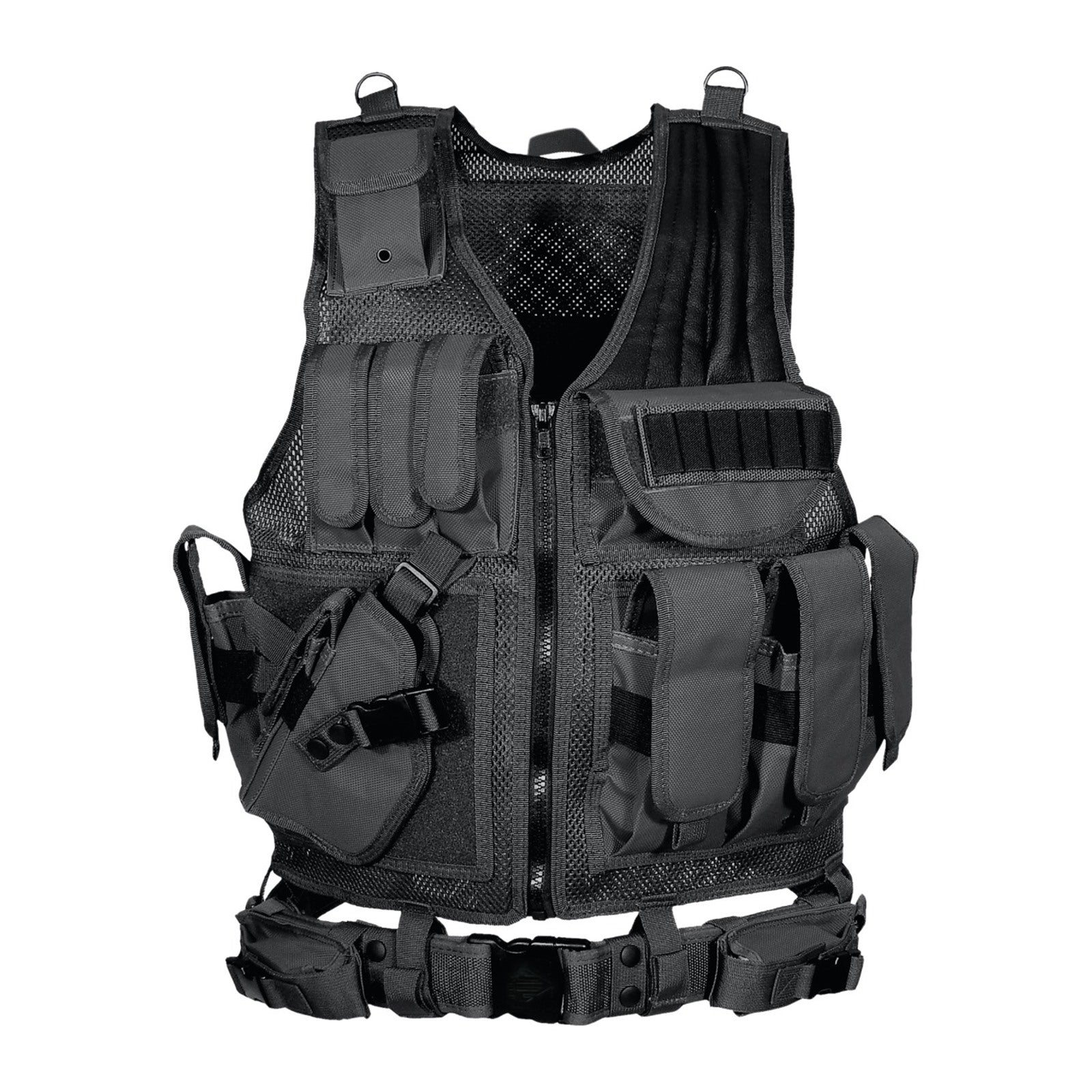UTG 547 Tactical Vest Left Handed Black Frontansicht