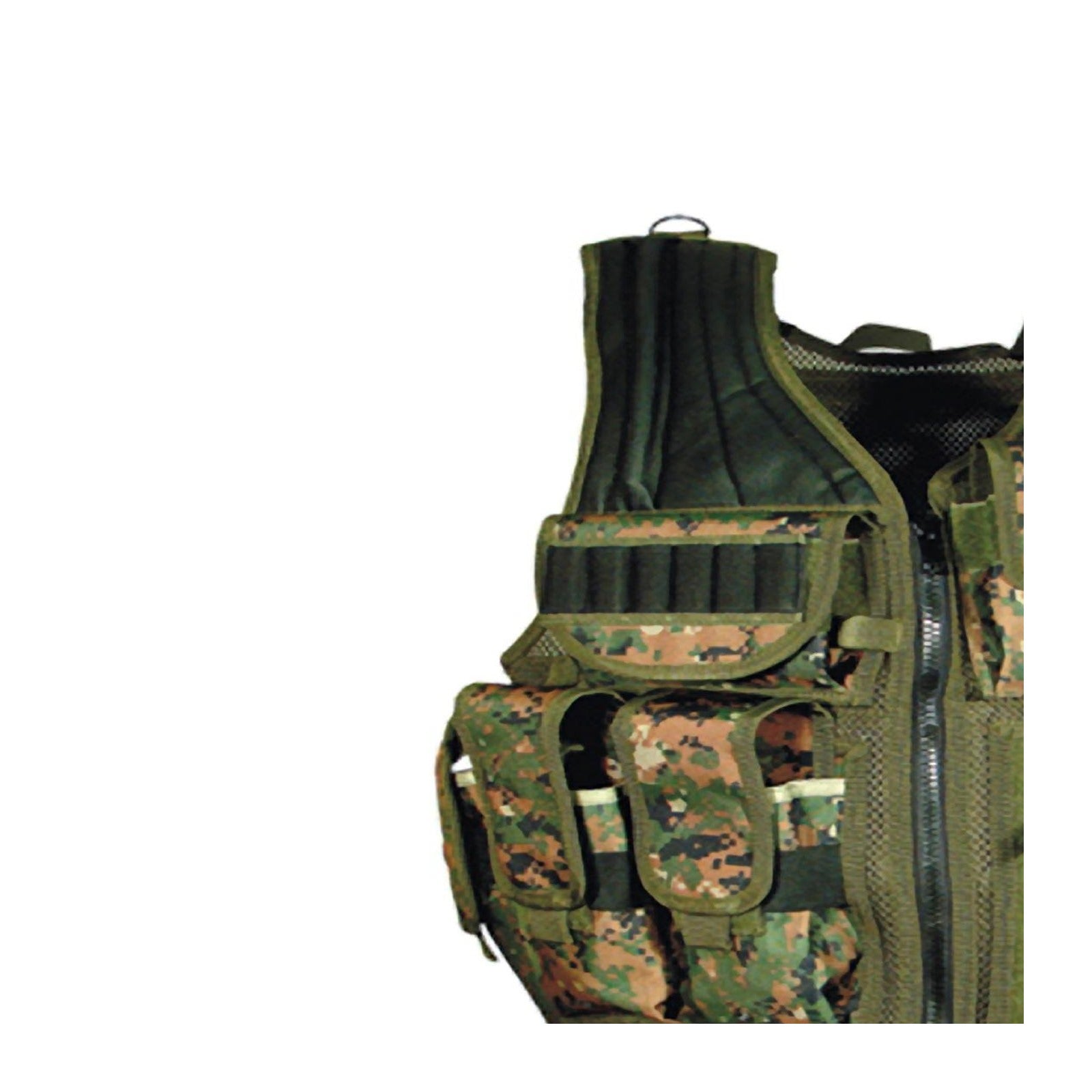 UTG 547 Woodland Digital Schulterpolster und Magazintaschen Detail