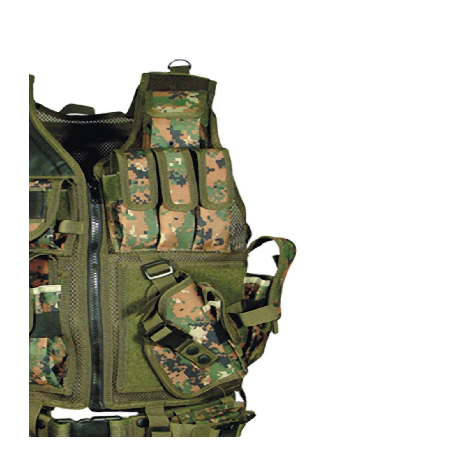 UTG 547 Woodland Digital Holster und Pouch Detail