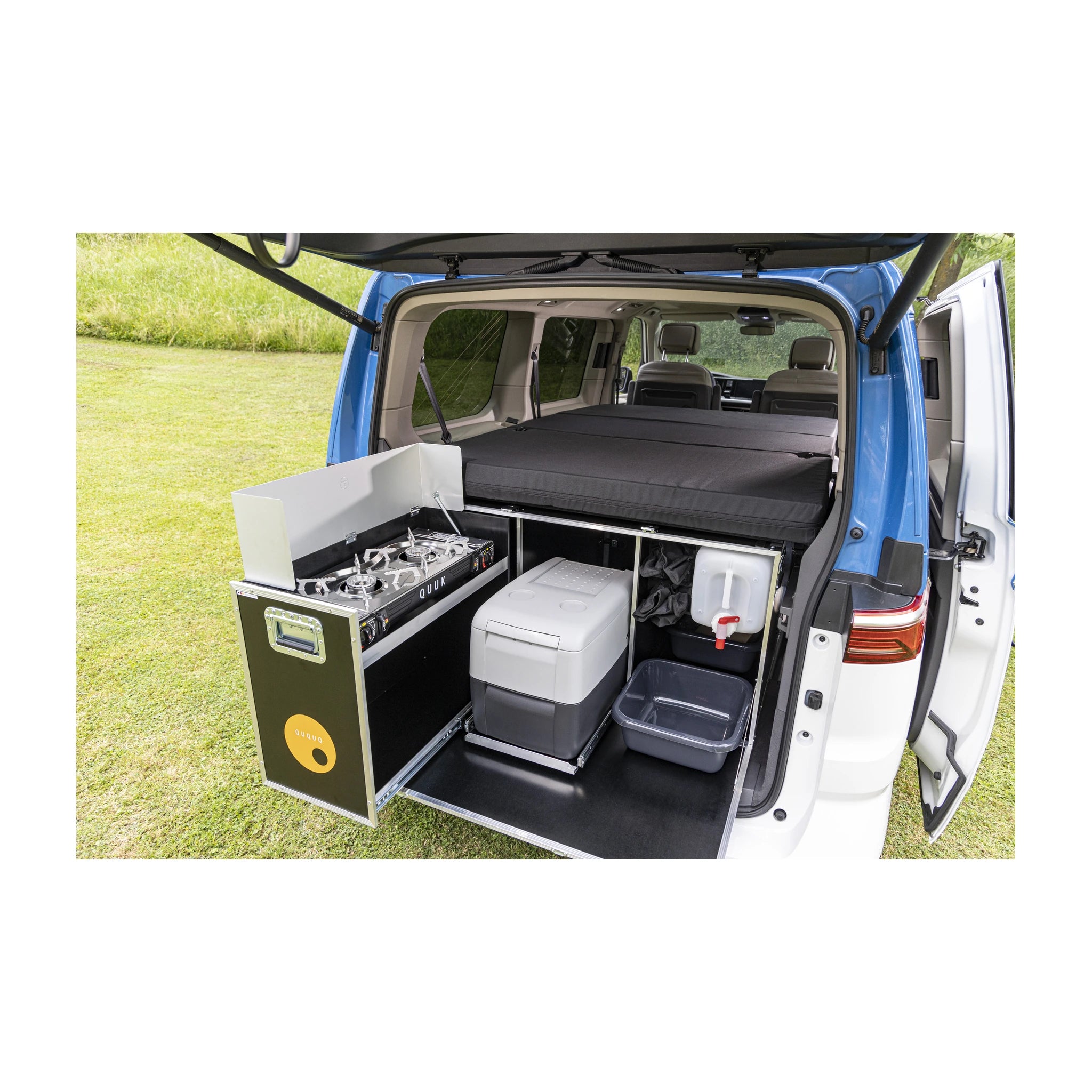 QUQUQ BusBox-3 Campingbox für VW T7 Multivan – busbox 3 heckkueche vw t7