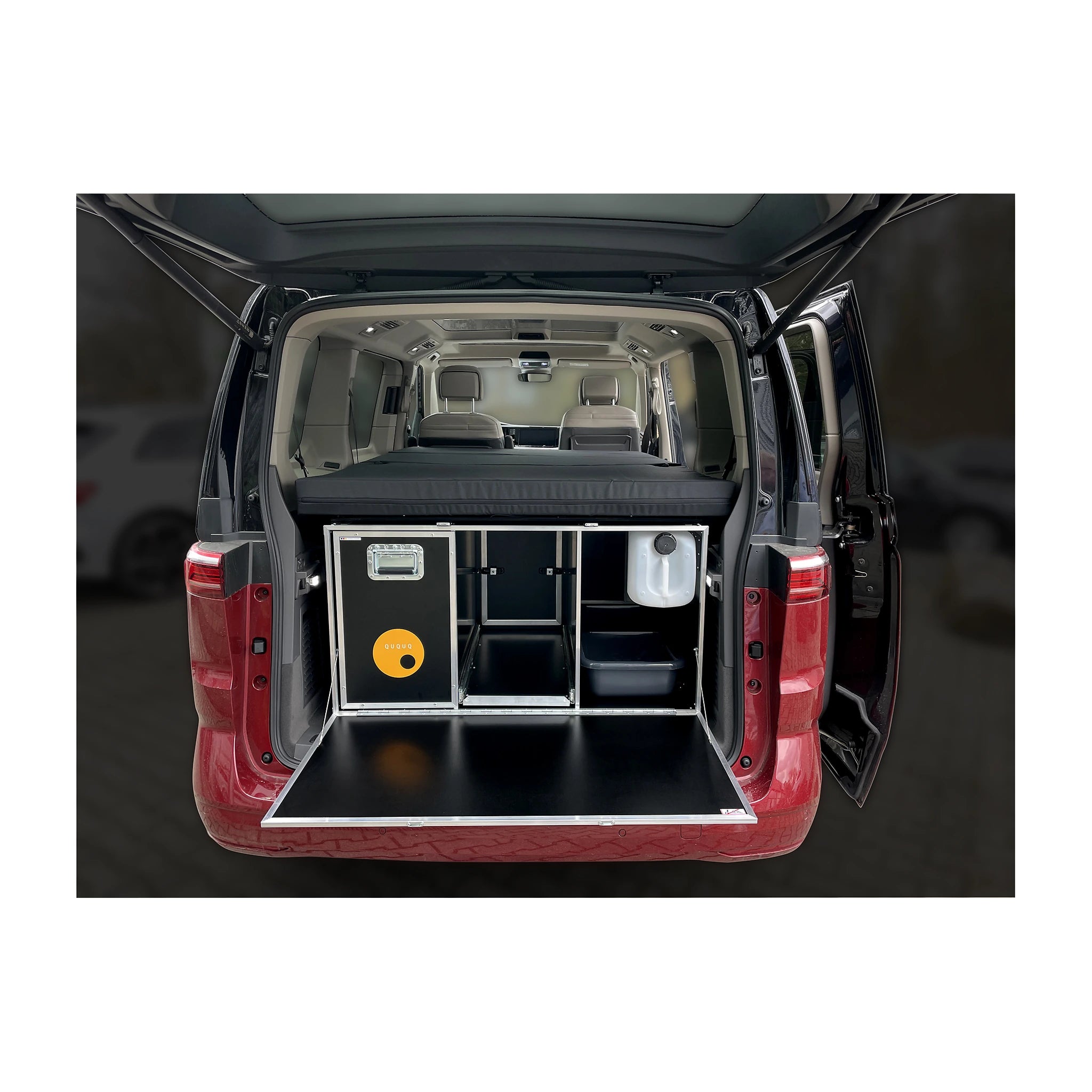 QUQUQ BusBox-3 Campingbox für VW T7 Multivan – busbox 3 im vw t7 multivan