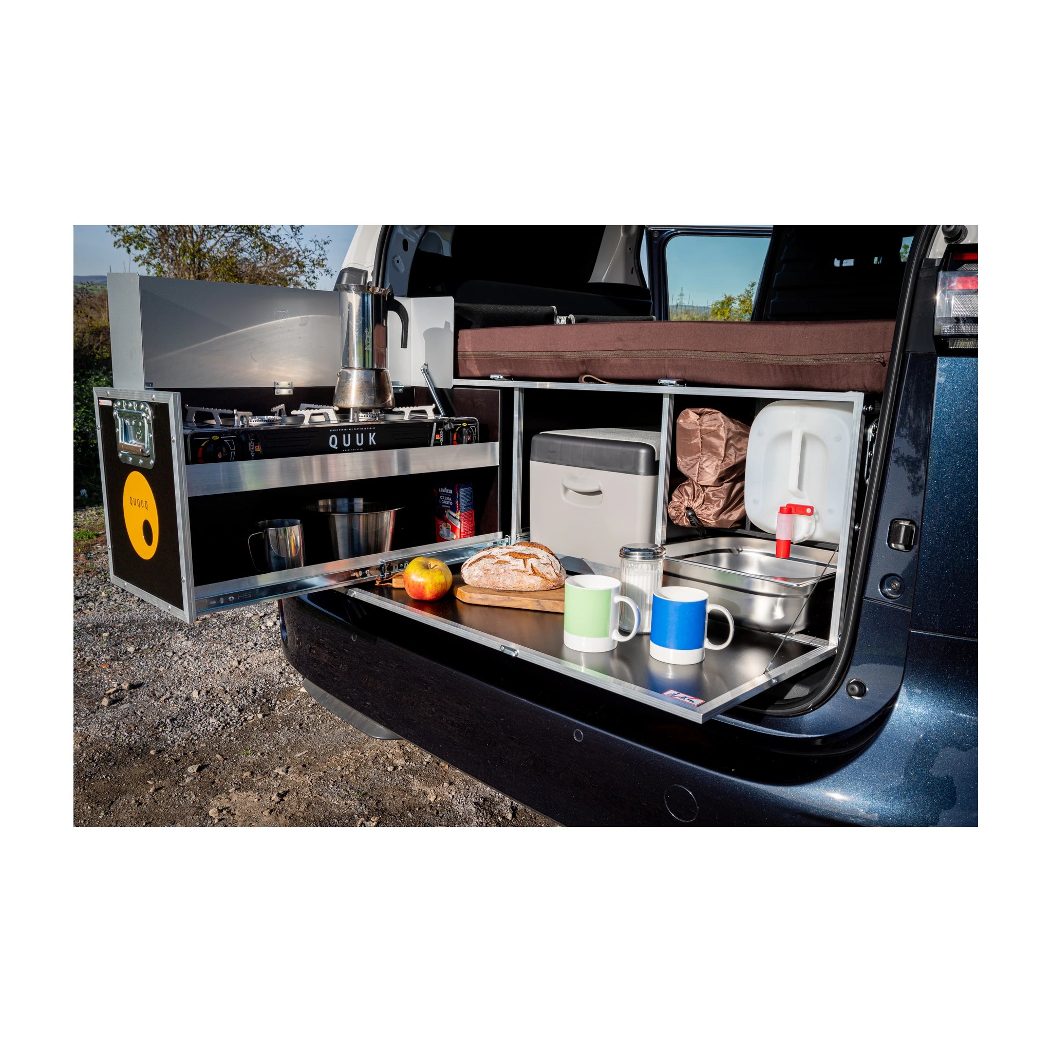 QUQUQ BusBox-4 Campingbox für VW ID. Buzz & KIA PV5 – busbox 4 heckkueche id buzz cargo