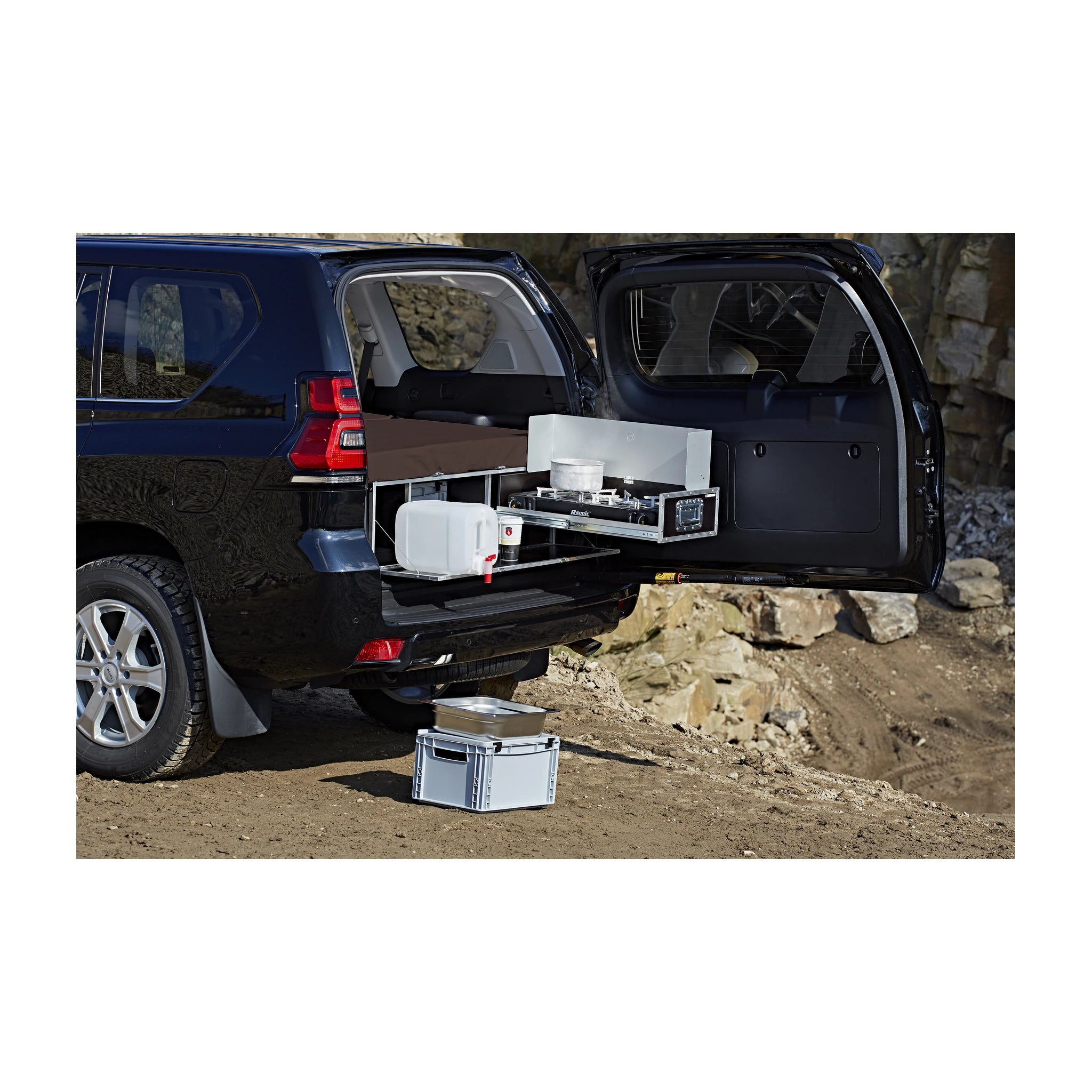 QUQUQ FlatBox Campingbox für Toyota Land Cruiser & flache Kofferräume – flatbox am toyota land cruiser