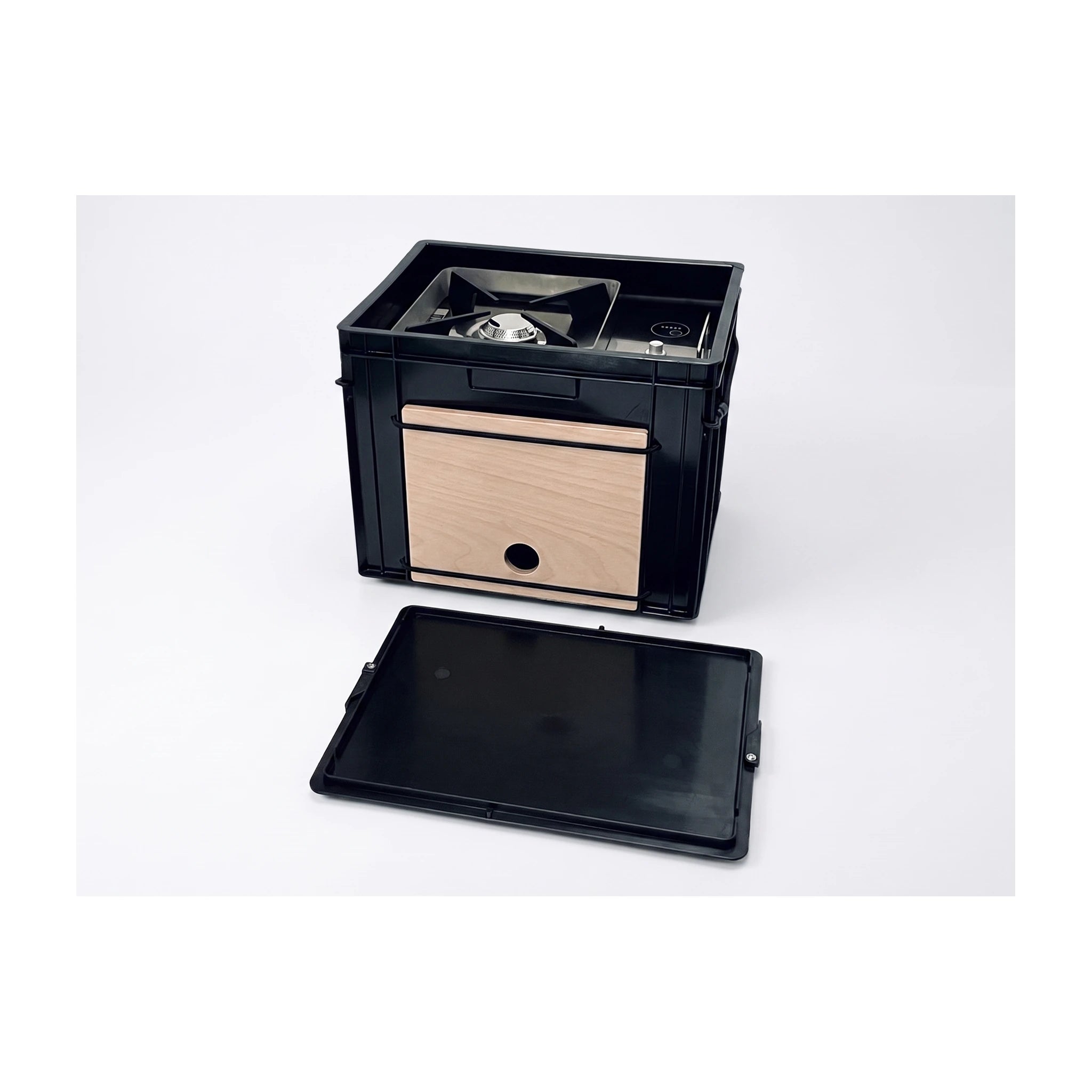 QUQUQ CORE HOT CUBE pro Kochbox mit Frontzugriff – hot cube pro frontansicht