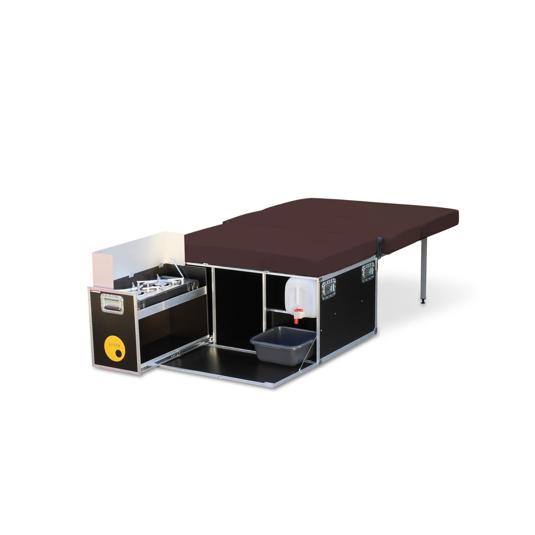 QUQUQ MidiBox Campingbox für mittelgroße Vans – midibox mit bett und kueche