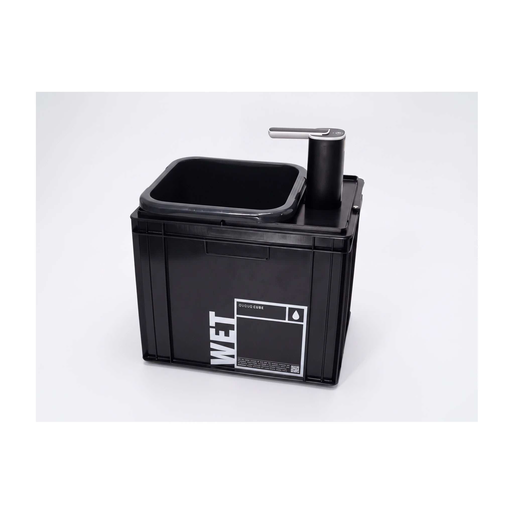 QUQUQ CORE WET CUBE Wasserbox mit Akku-Wasserhahn – wet cube wasserbox