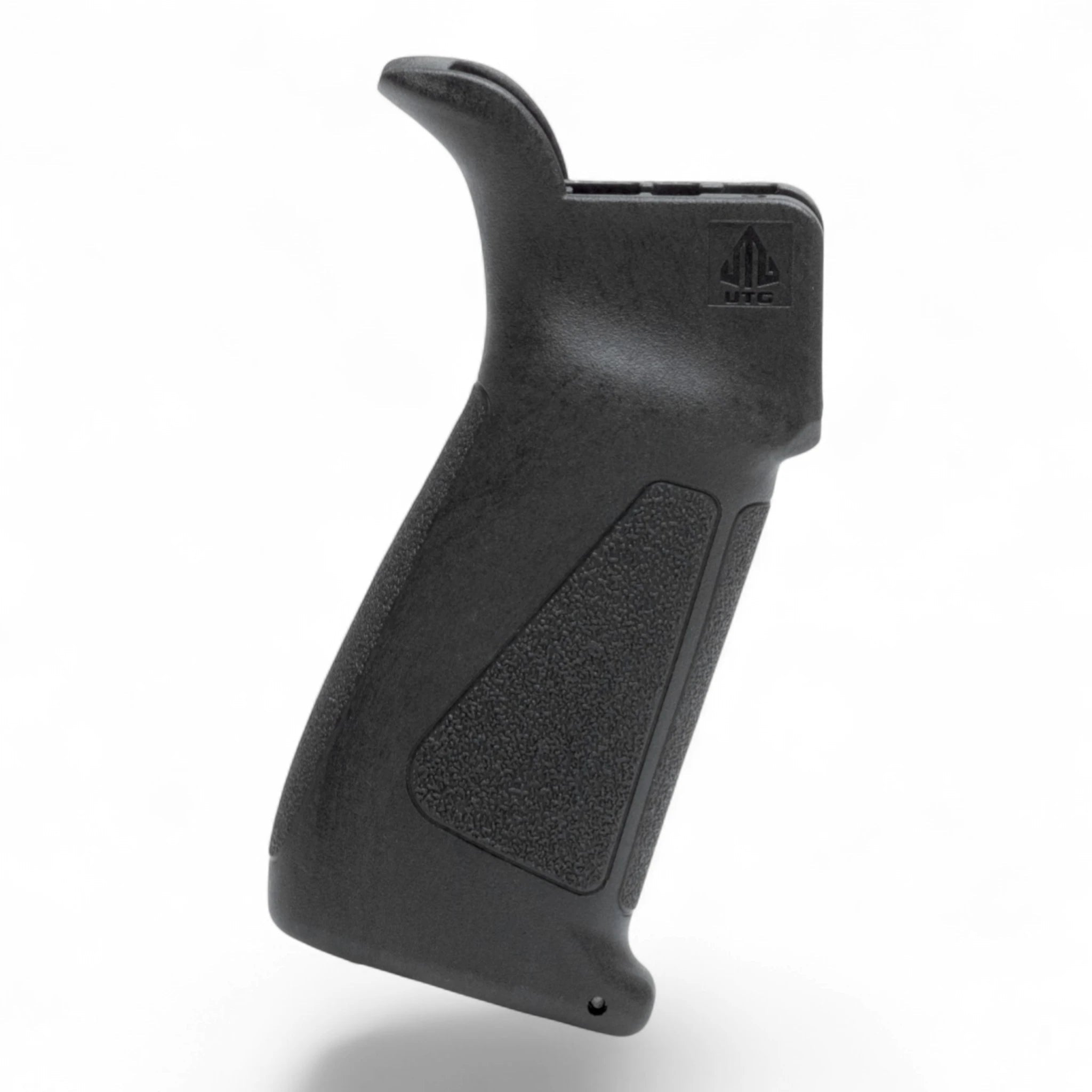 Schwarzer UTG Ultra Slim Pistol Grip aus verstärktem Polymer mit rutschhemmender Textur und 18-Grad-Griffwinkel, ergonomisch .