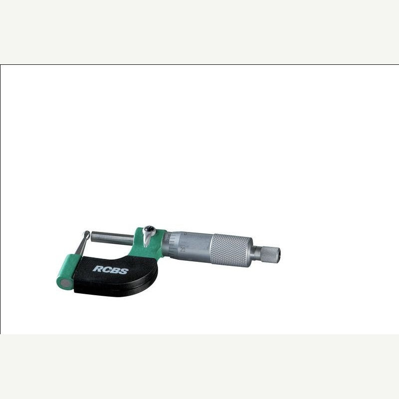 RCBS 87324 Vernier-Kugelmikrometer in schräger Gesamtansicht