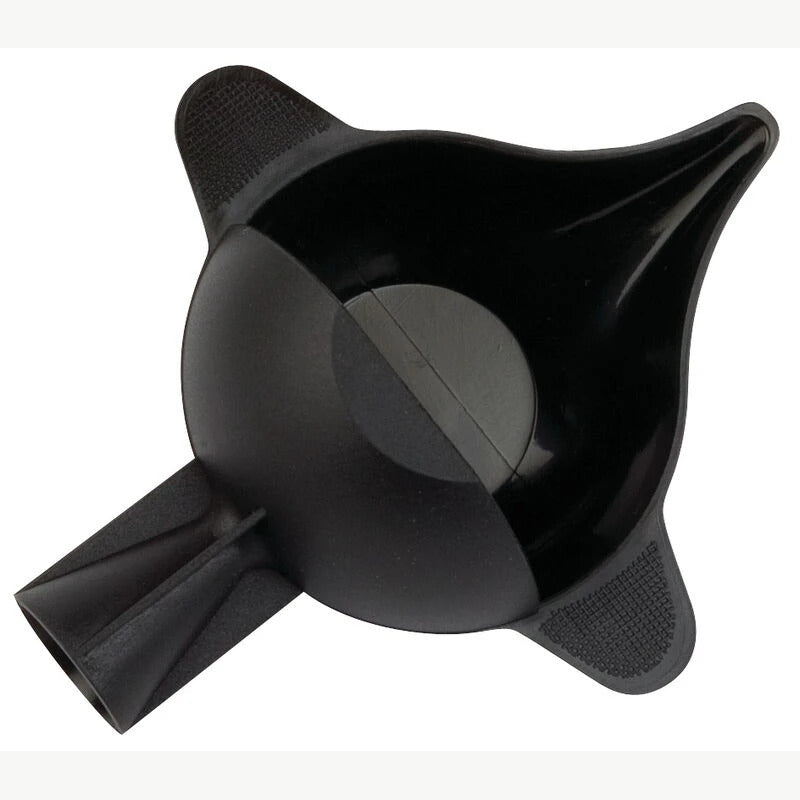 RCBS 9090 schwarze Waagschale mit integriertem Pulvertrichter für elektronische Waagen und Pulverdosierer