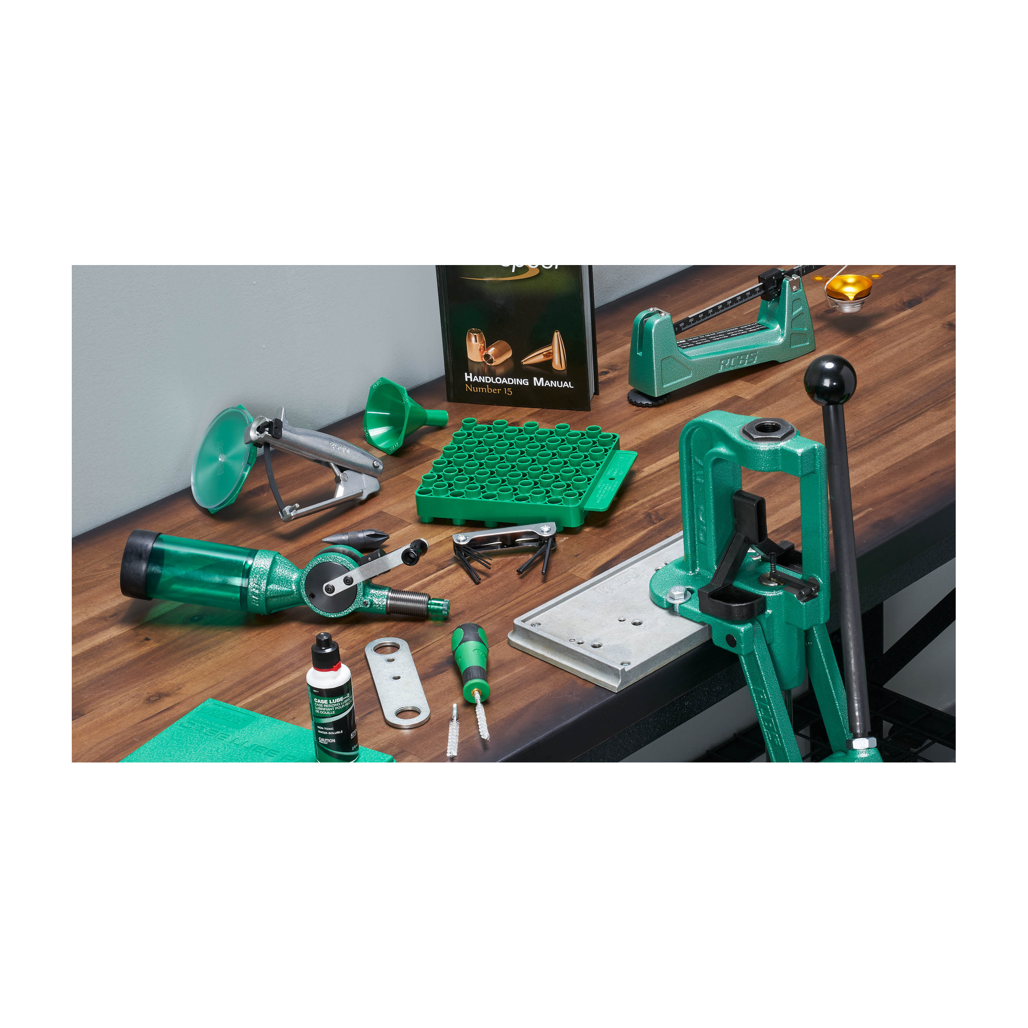 RCBS Rock Chucker Supreme Master Wiederladekit mit Presse, Waage, Pulverdosierer und Zubehör