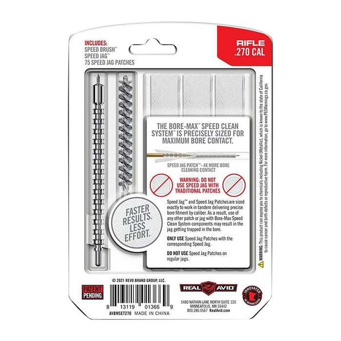 Real Avid Bore‑Max Speed Clean Upgrade‑Set für .270 Kaliber Produktbild 3