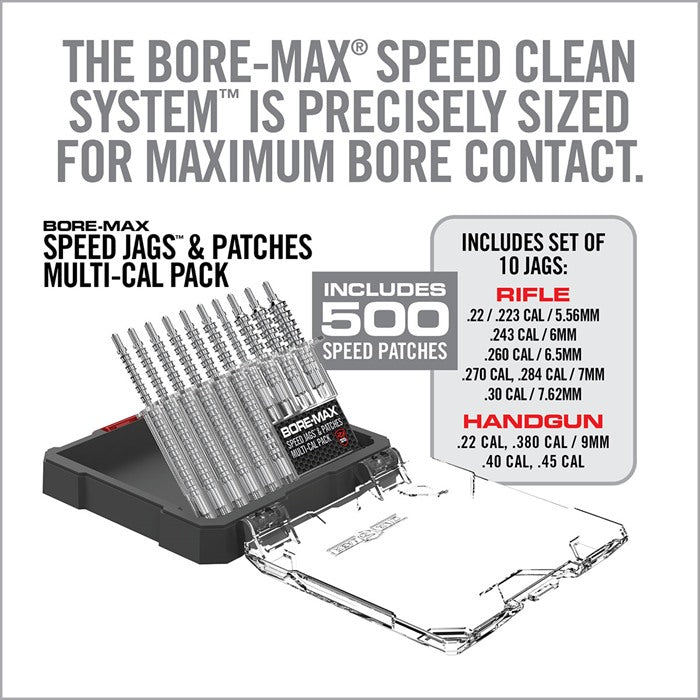 Real Avid BORE-MAX Speed Jags & Patches Mehrkaliber-Pack Produktbild 2