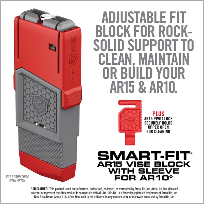 Real Avid SMART-FIT AR-15 Schraubstock‑Einsatz mit Hülse für AR .308 Produktbild 3