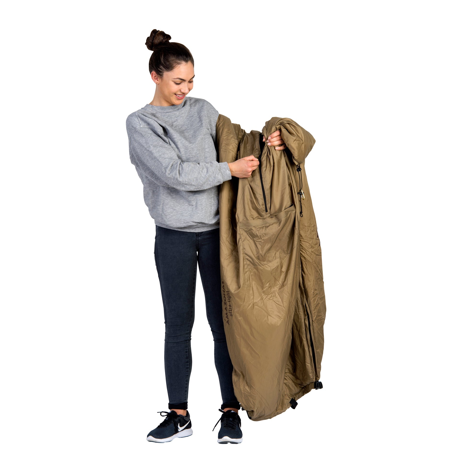 Amazonas Wärmeschutz 'Underquilt Poncho' – Anwendung