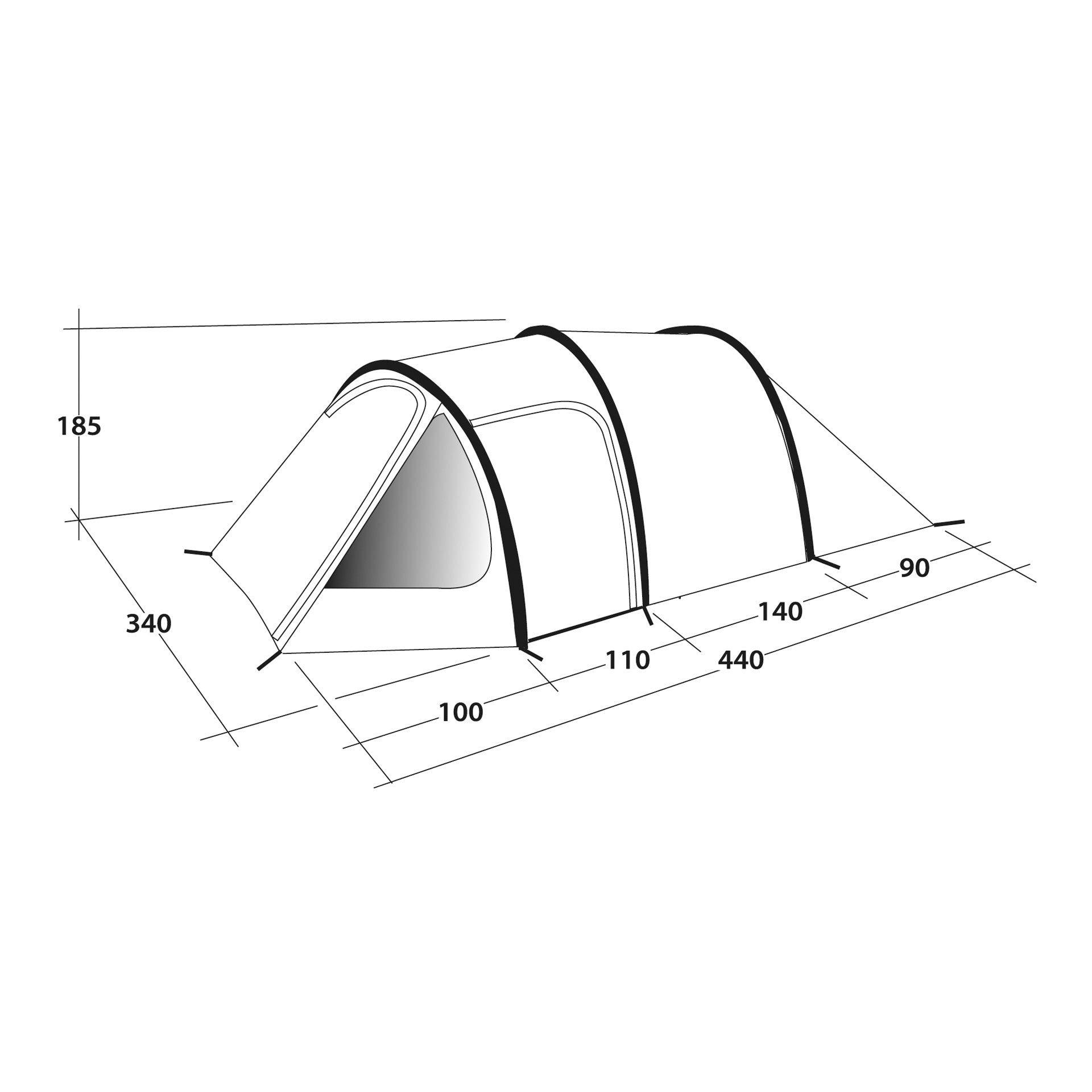 Outwell Zelt 'Earth' – 5 Personen, Ansicht 3