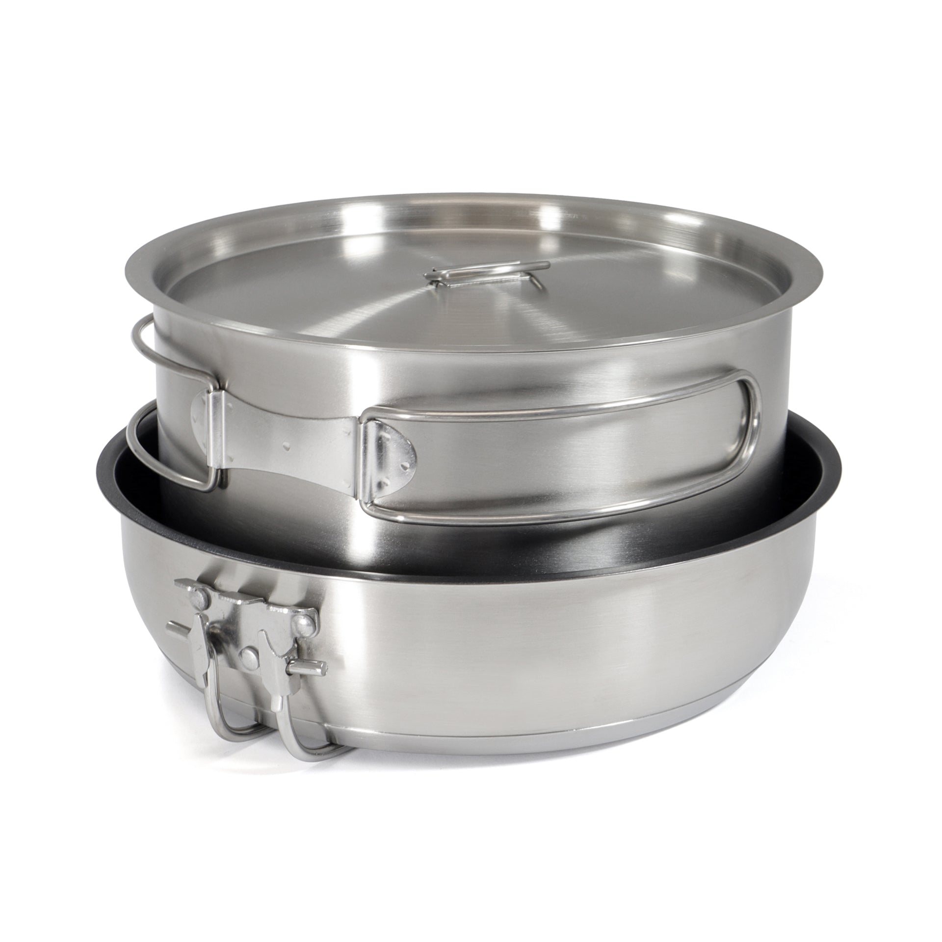 Origin Outdoors Edelstahlkochset Non-Stick – Detailbild 2