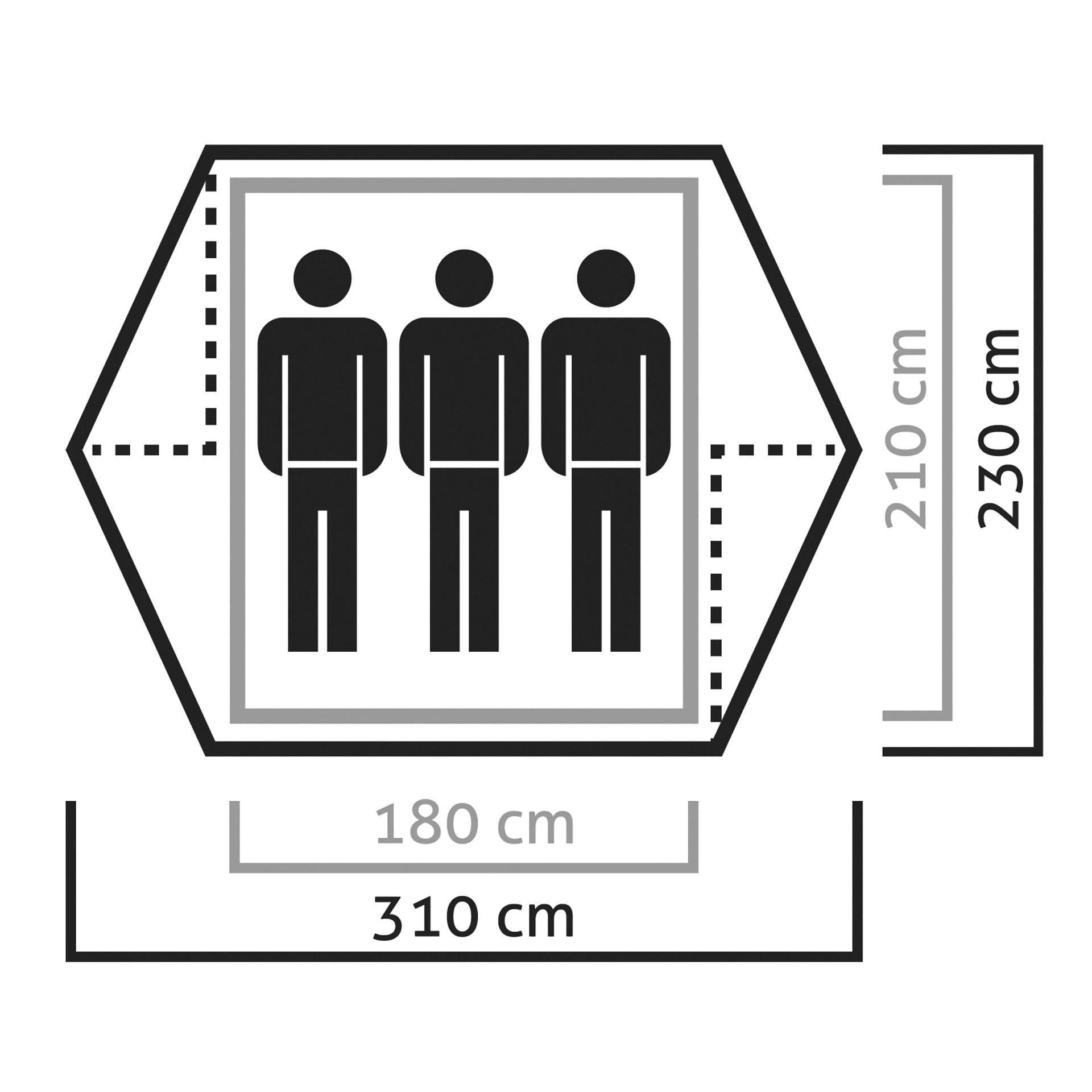 Salewa Zelt 'Denali' – 3 Personen, Ansicht 2