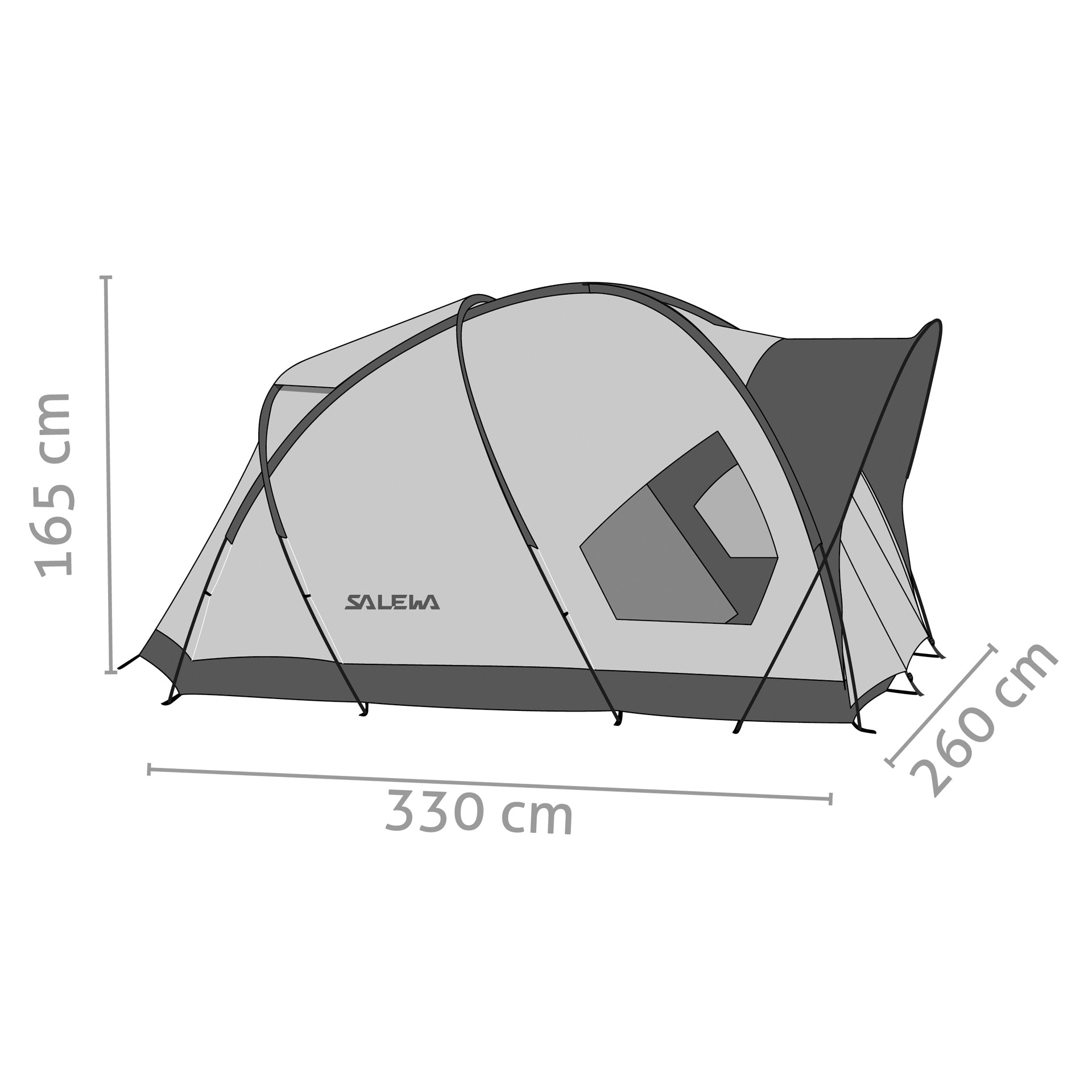 Salewa Alpine Hut – 4 Personen, Ansicht 3