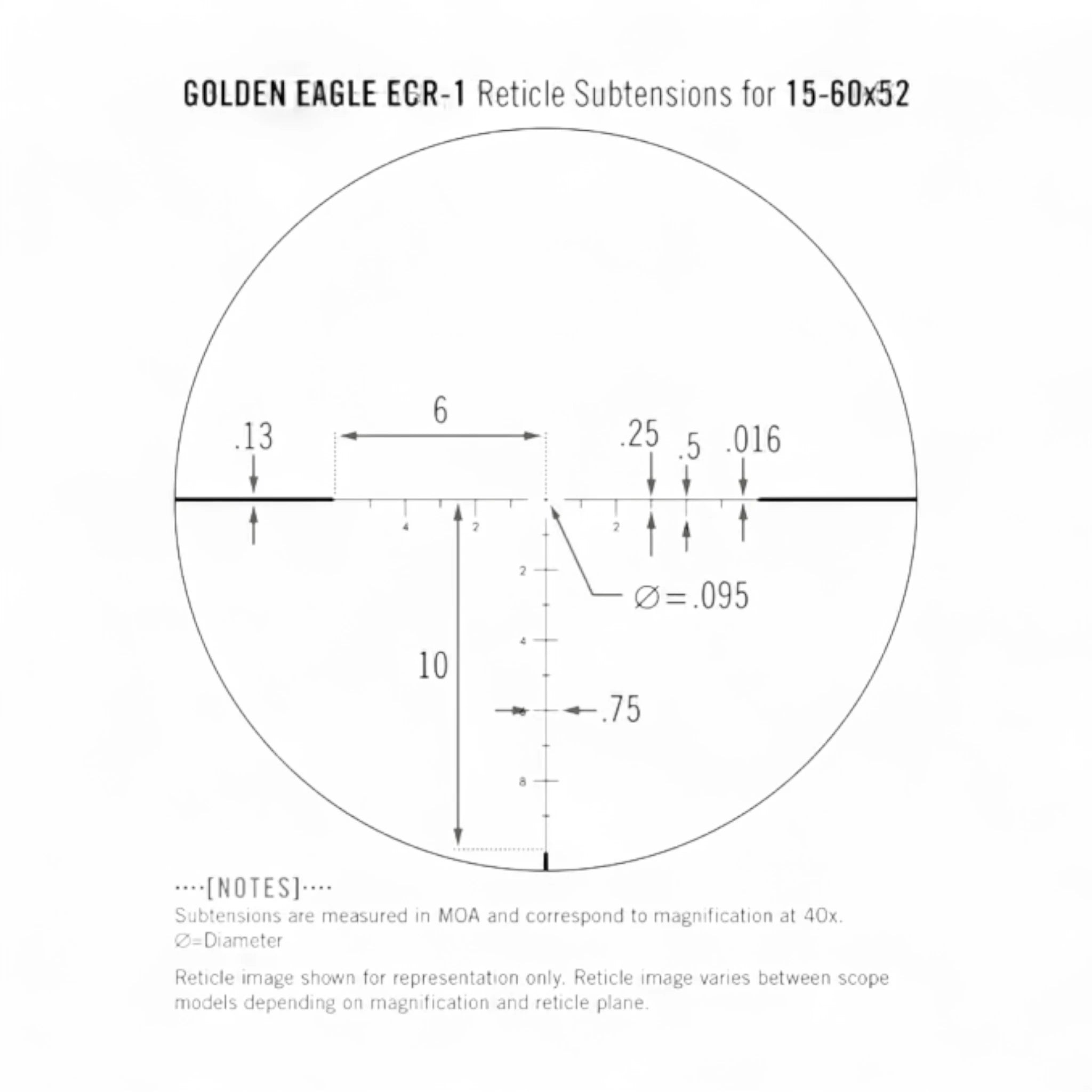 Vortex Golden Eagle HD 15-60x52 ECR-1 MOA