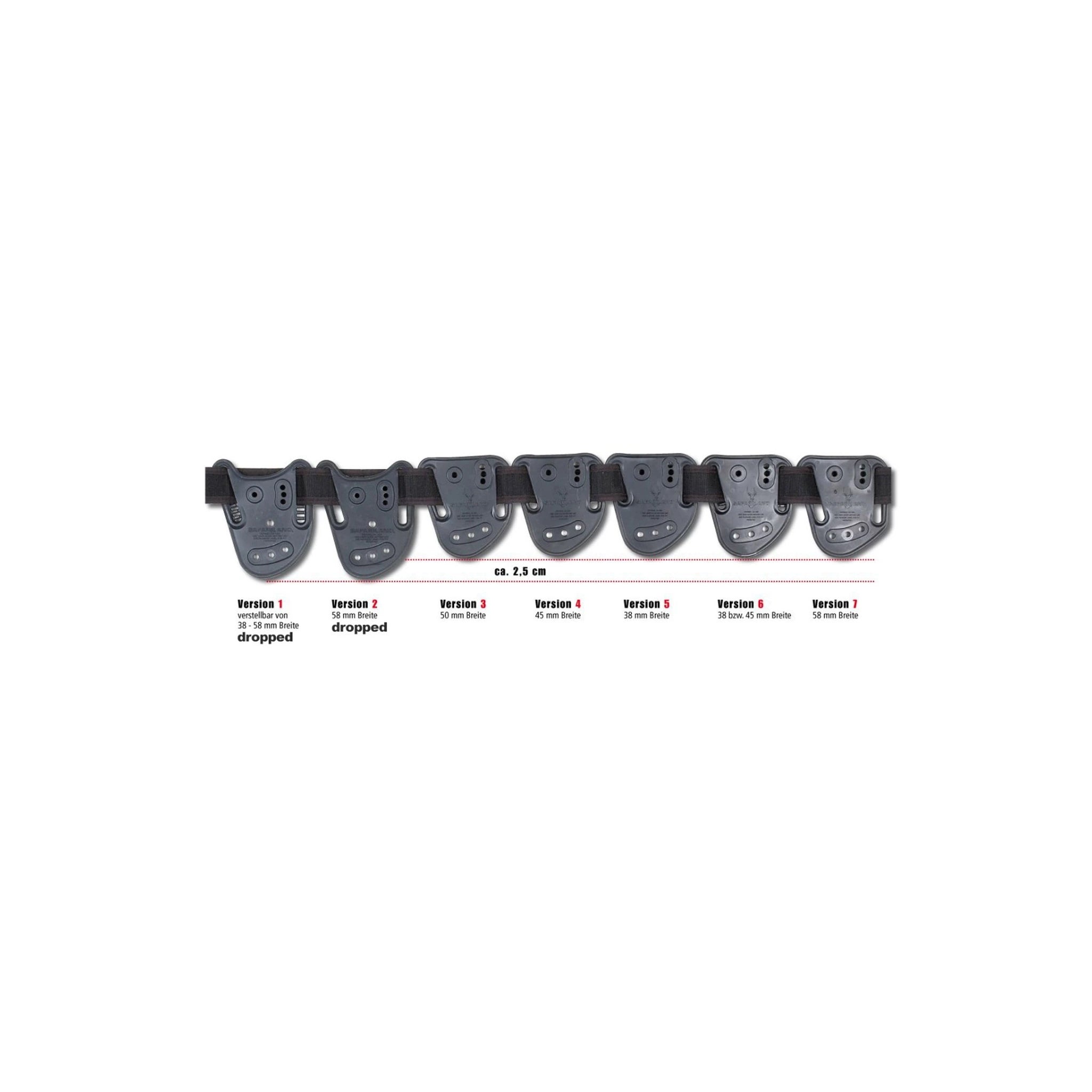 Safariland SAFARILAND® 567 UBL-Wechselsteg, beidhändig, schwarz - Ansicht 6