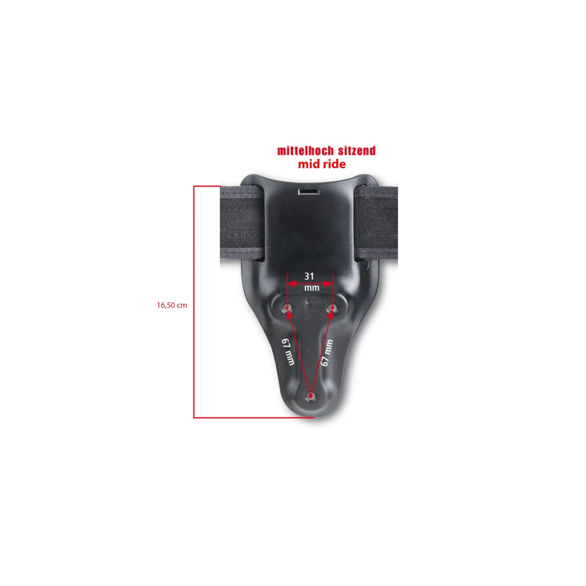 Safariland SAFARILAND® 6070 UBL-Wechselsteg (mittelhoch sitzend) - Ansicht 1