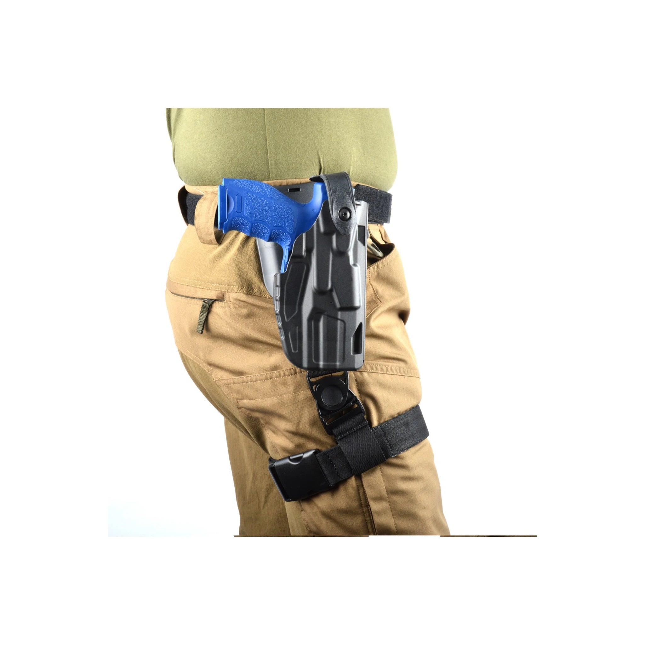 Safariland SAFARILAND® 6075 UBL-Wechselsteg mit QLS-Aufnahmeplatte und Beingurt vormontiert - Ansicht 6