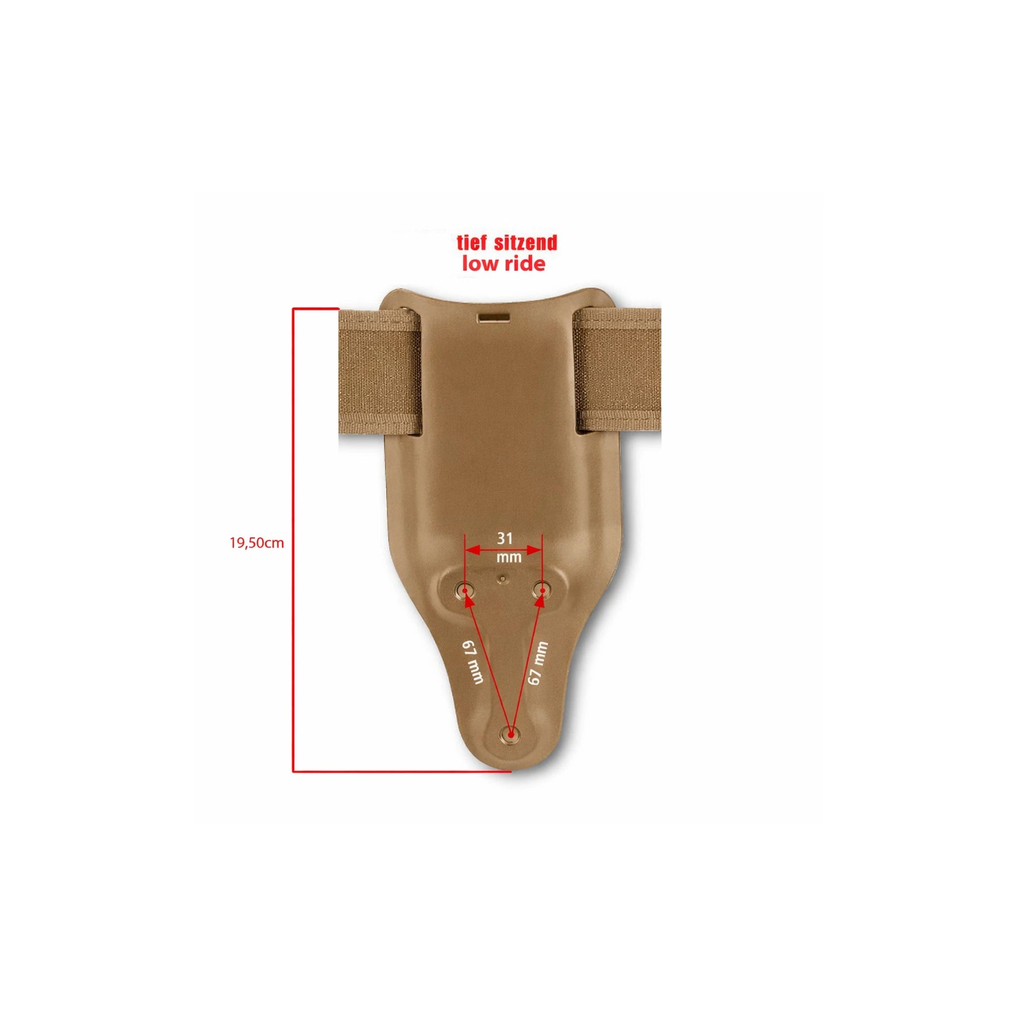 Safariland SAFARILAND® 6075 UBL-Wechselsteg (tief sitzend) - Ansicht 1