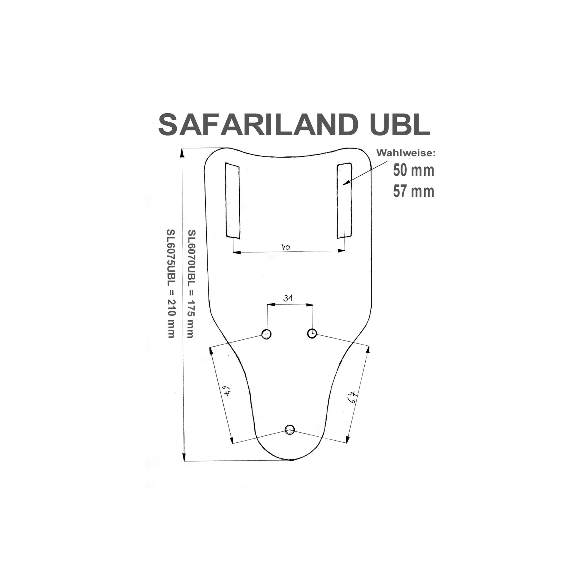 Safariland SAFARILAND® 6075 UBL-Wechselsteg (tief sitzend) - Ansicht 2