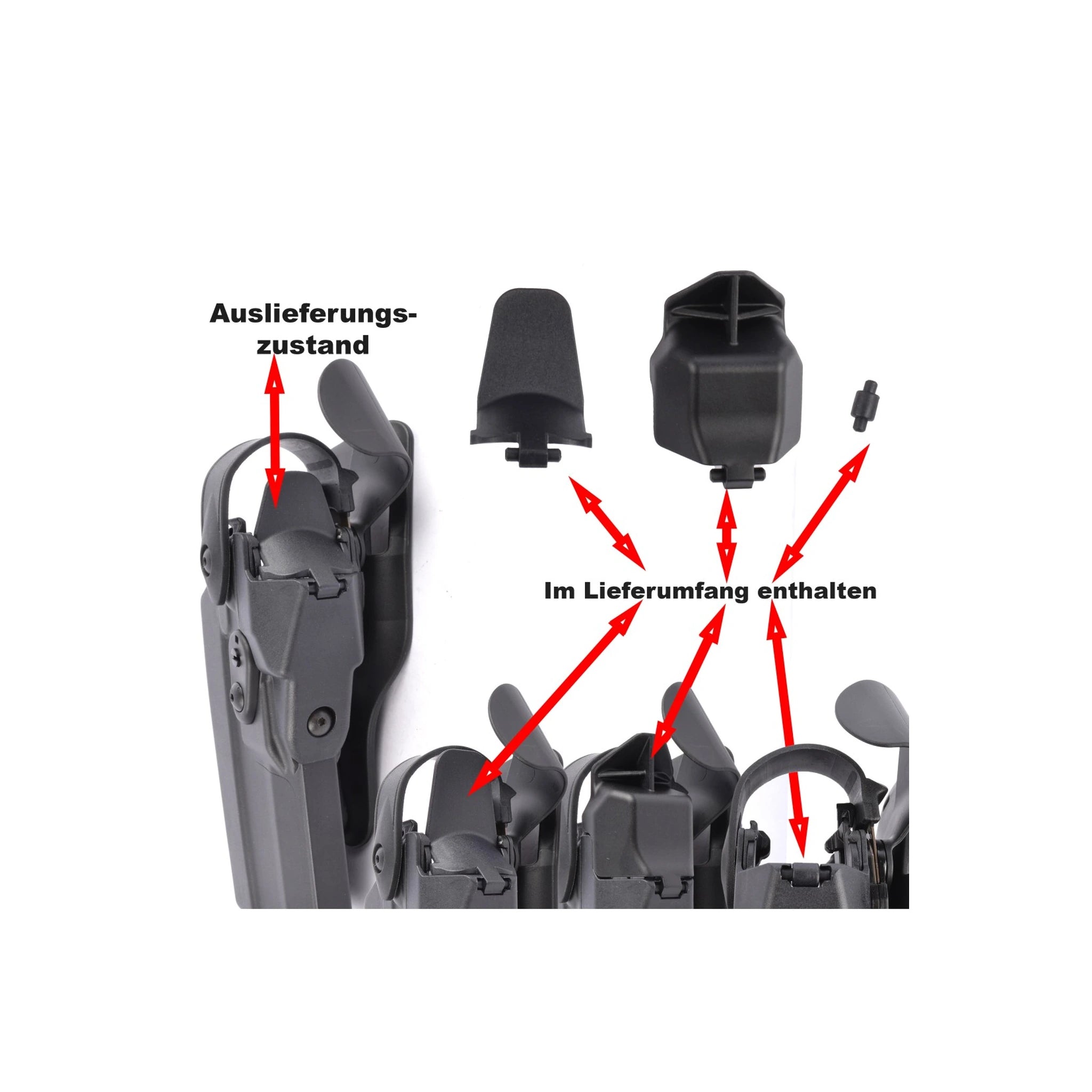 Safariland SAFARILAND® 7360RDS-Light 7TS Dienstholster Rotpunkt/Licht-Laser ALS/SLS - Ansicht 4