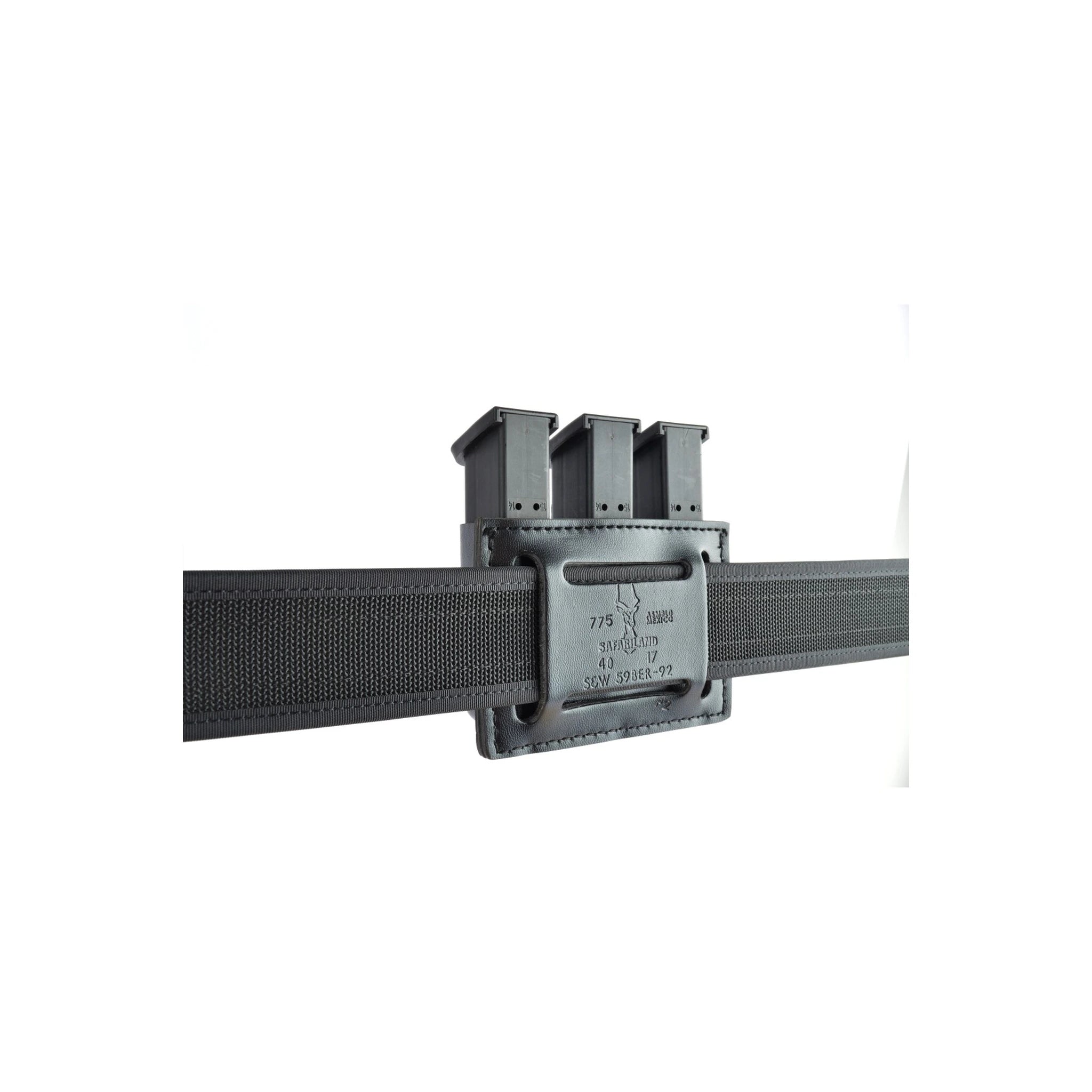 Safariland SAFARILAND® 775PB Dreifach-Magazintasche Slimline (offen), Lederoptik - Ansicht 2
