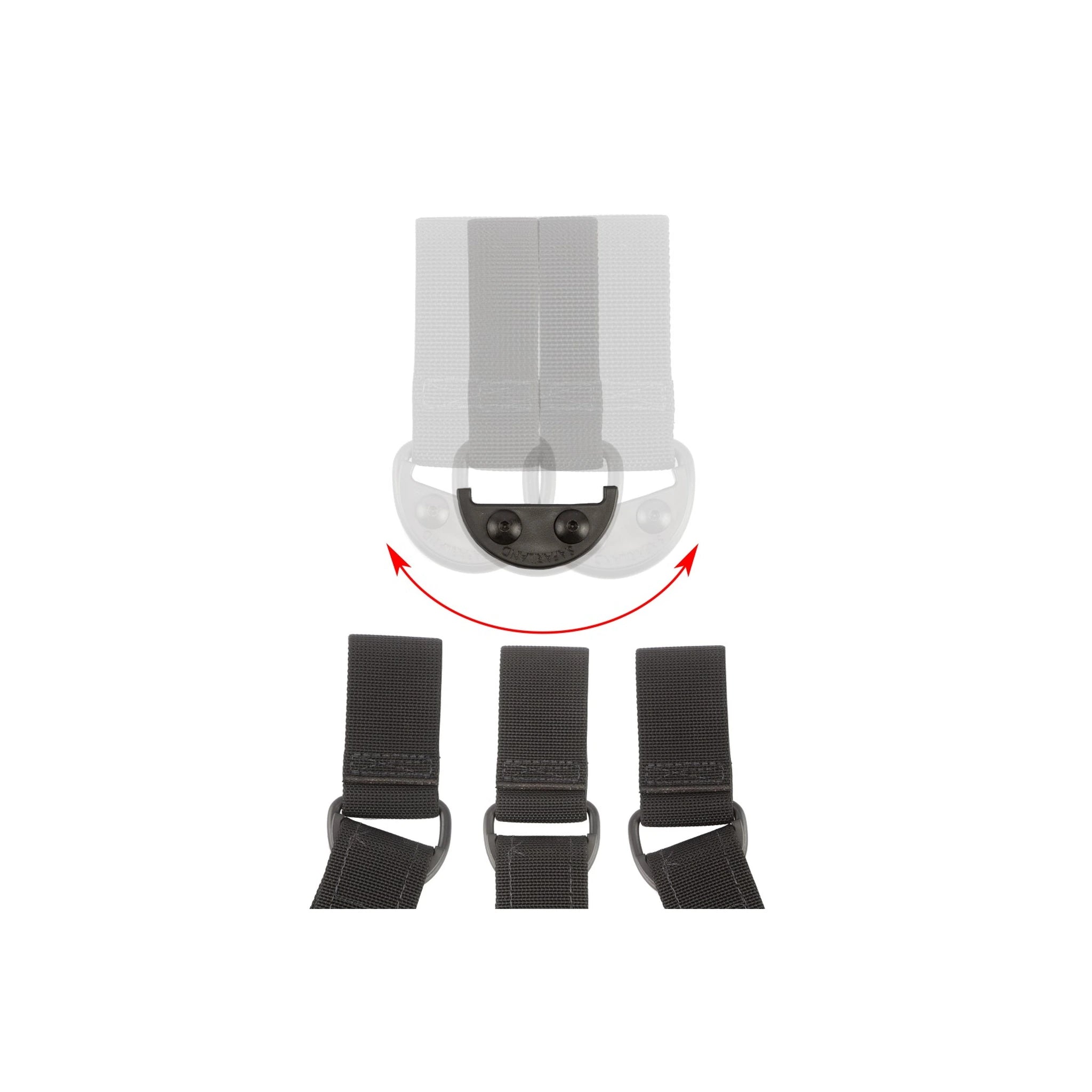 Safariland SAFARILAND® DRS-Adapter für D-Ring der Oberschenkelholster (Anti-Quietsch-KIT) - Ansicht 1