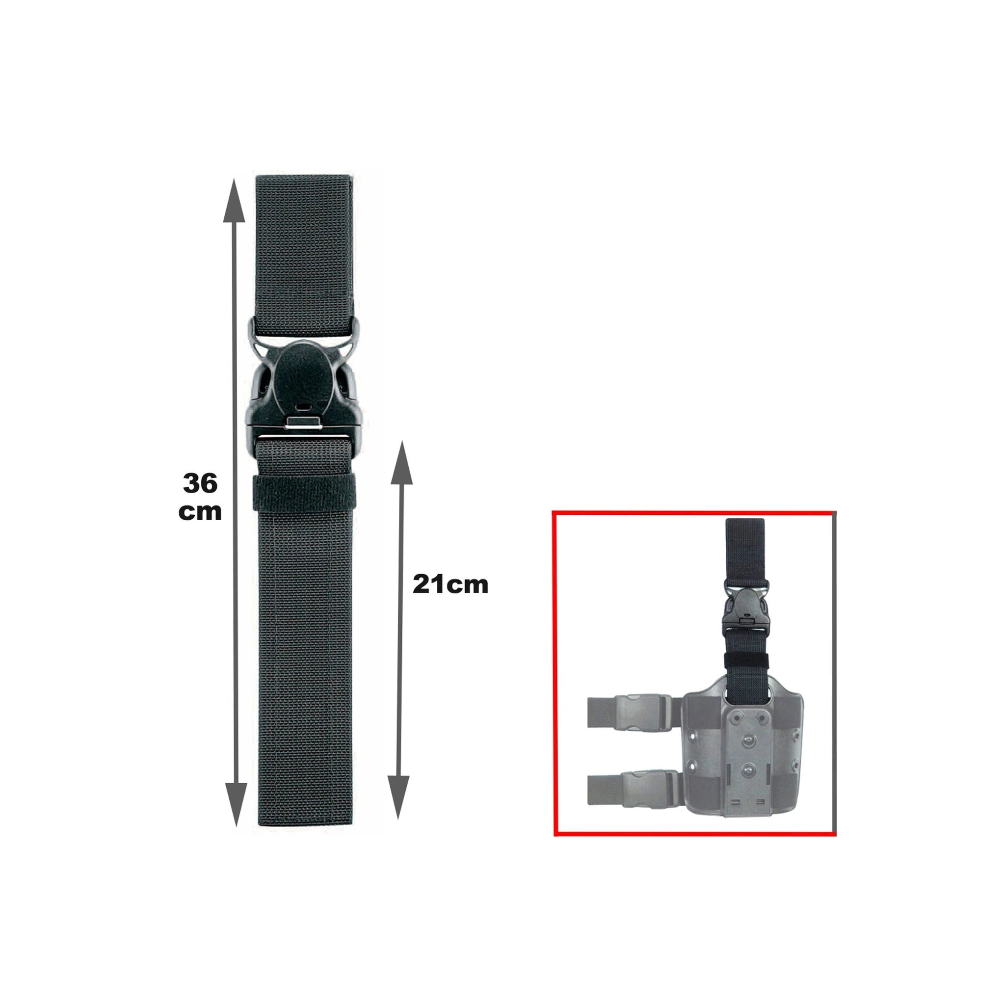 Safariland SAFARILAND® Gürteladapter mit SL3X-Schließe (abnehmbar) für Beinplatten - Ansicht 1