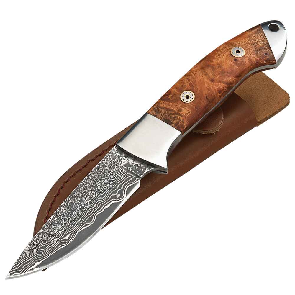 Parforce Messer Damast/Wurzelholz