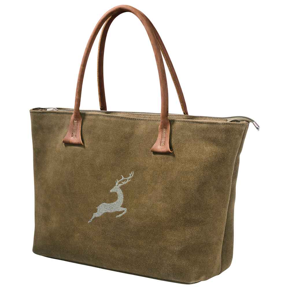 Reitmayer Leder-Shopper mit Hirschstick