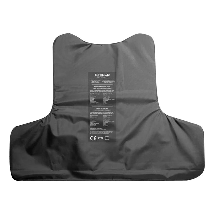 SHIELD Germany SK1 Weicheinlagen – VPAM3 Softballistik mit Stich - & Splitterschutz - Black Raptor